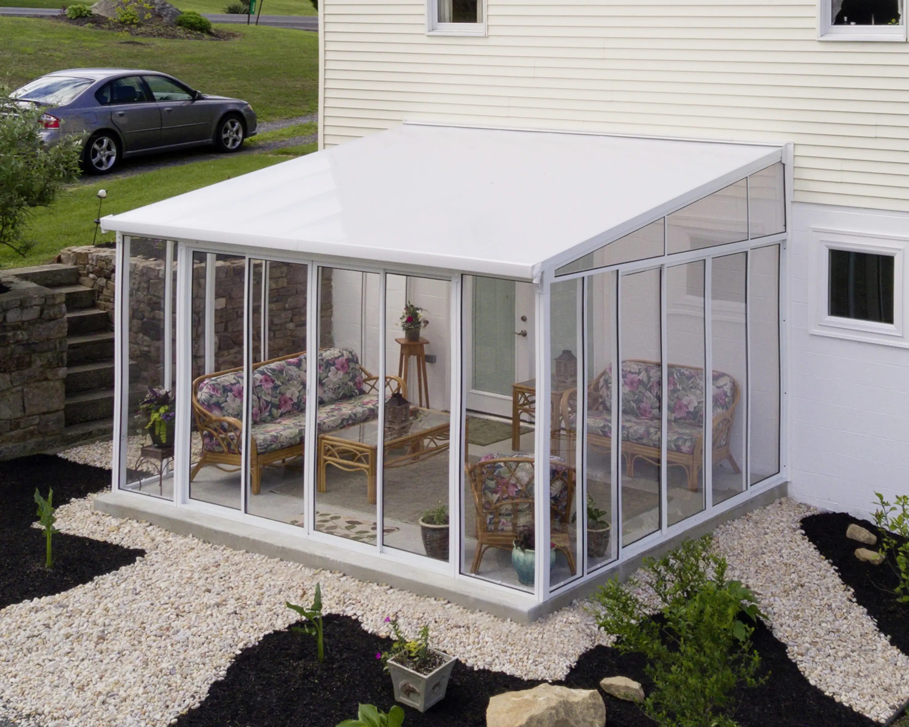 Canopia Wintergarten SanRemo 425 x 400 cmweiß 425 x 400 x 310 cm (BxTxH)