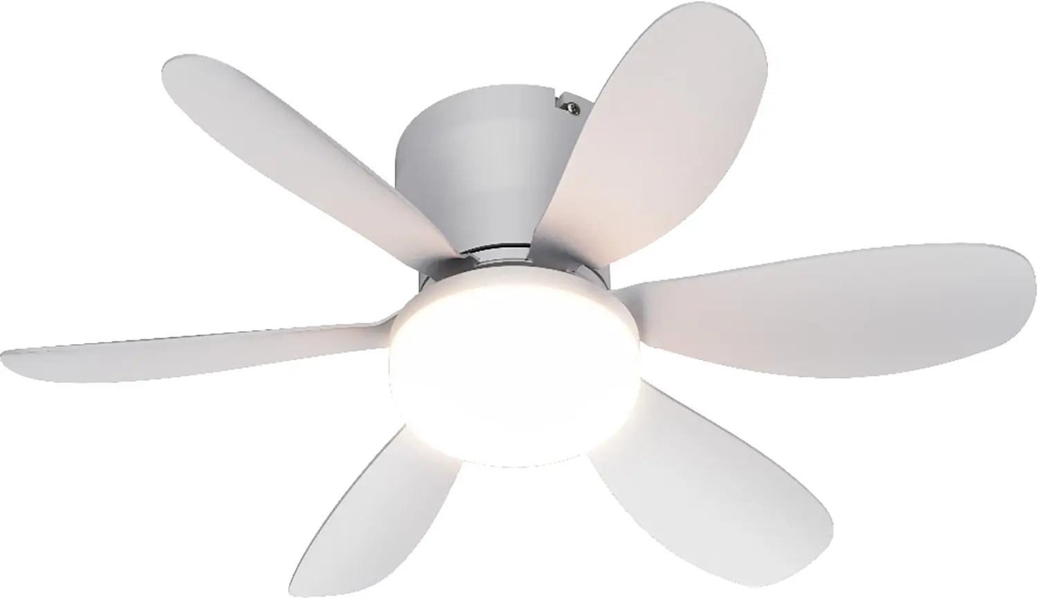 LED-Deckenventilator Chic weiß dimmbar Ø 51 cm