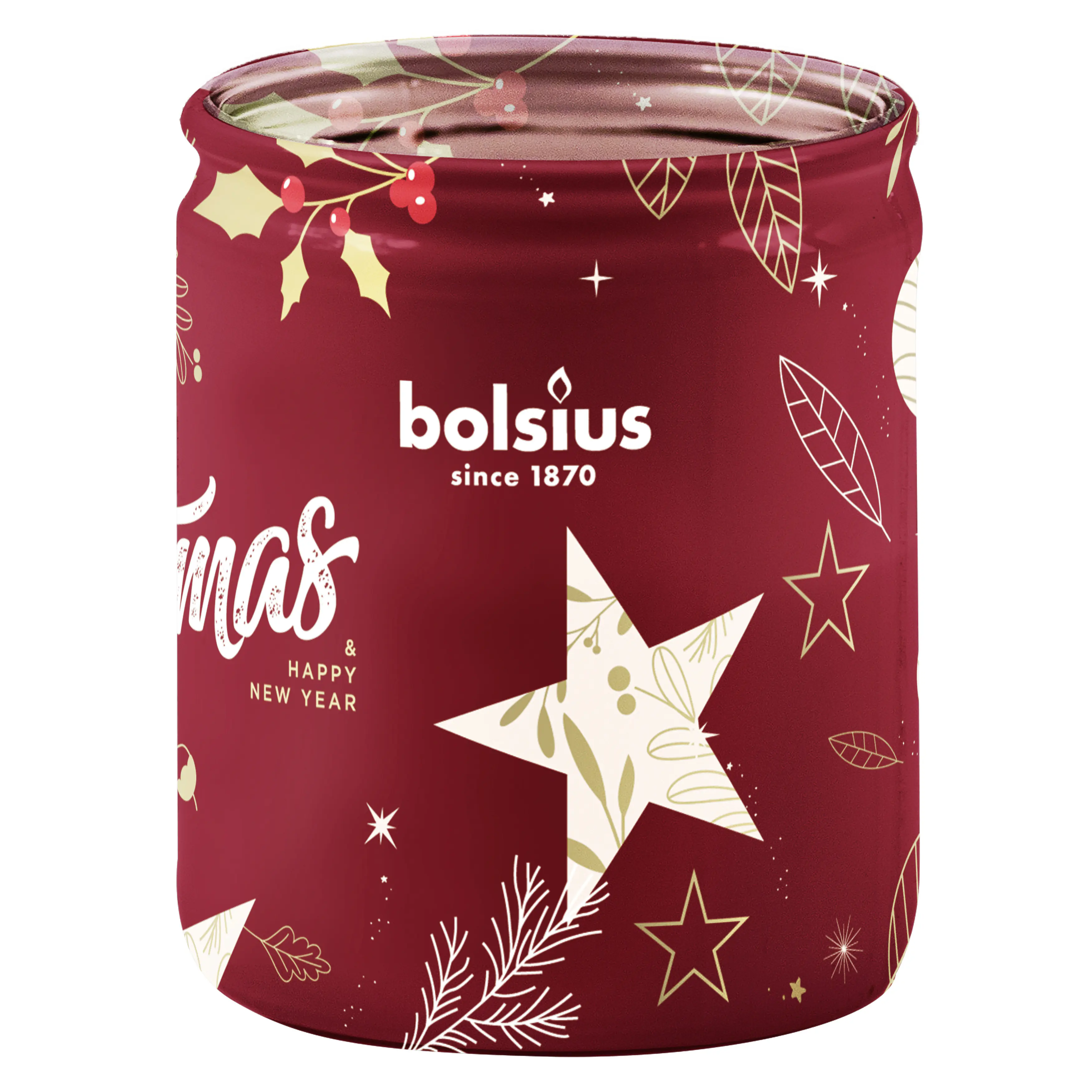 Bolsius Duftkerze im Glas true glow Ø 6,8 x 8,2 cm cranberry