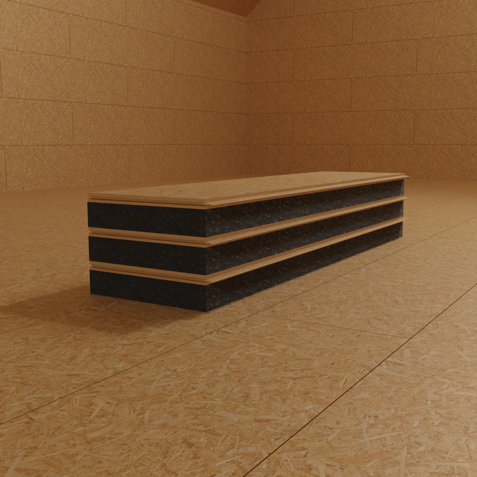 Dämmung Dachboden/Ausbau Elemente OSB 18 mm + 60 mm Neopor
