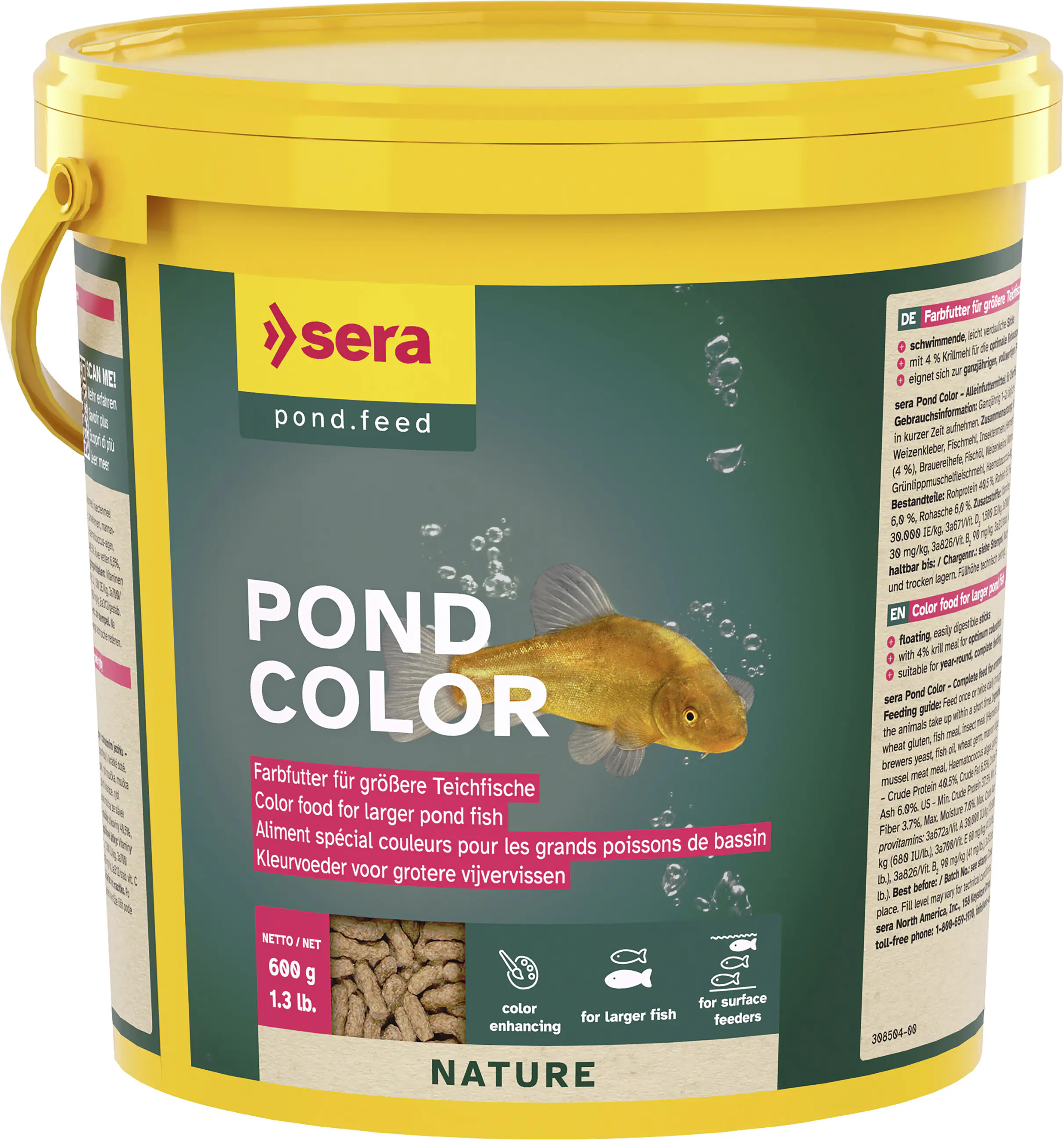 Sera Pond Fischfutter Teich Color 3,8 l