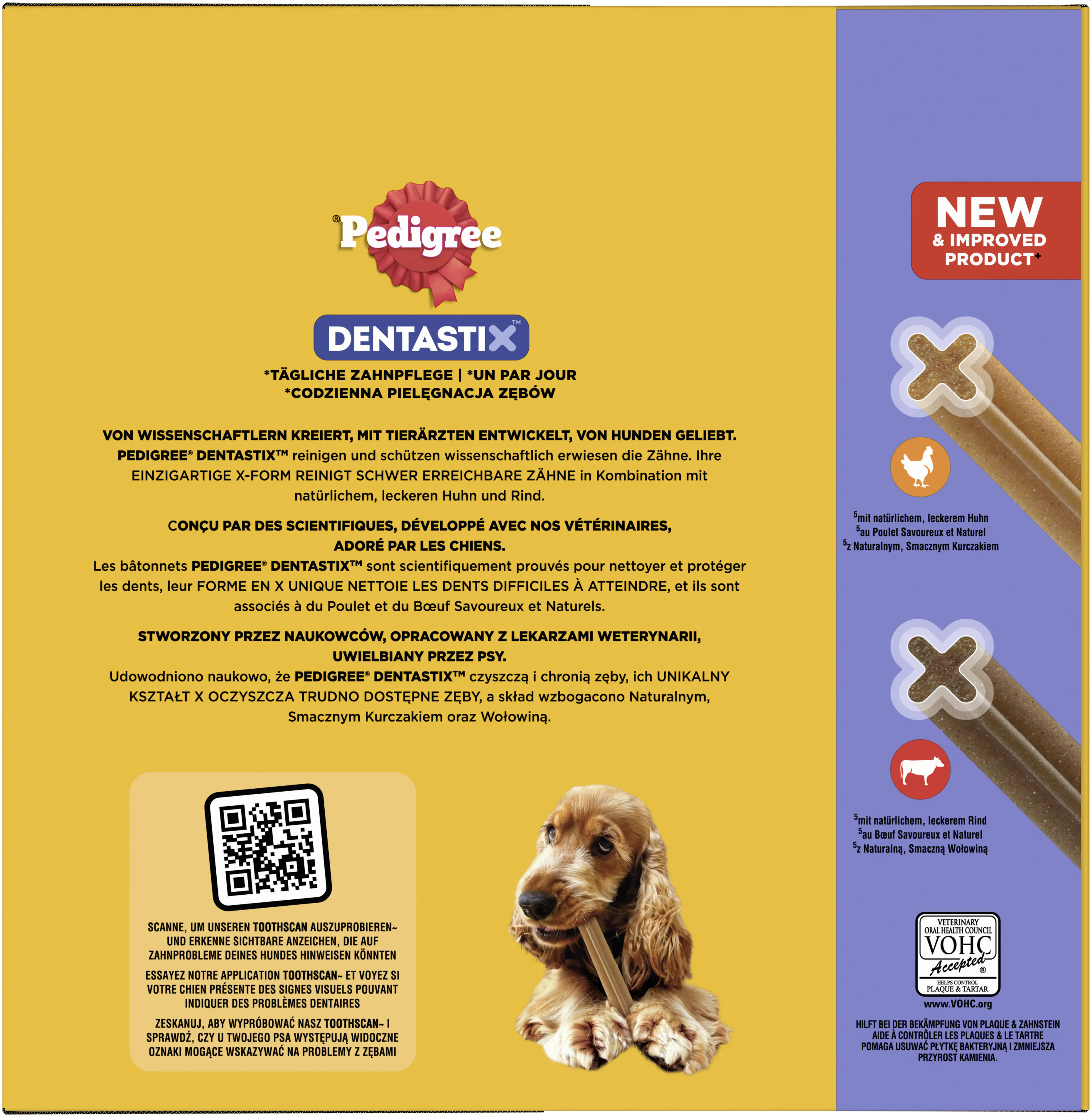 Pedigree Dentastix Beutel für mittlere Hunde Multipack 8 x 7 Stück
