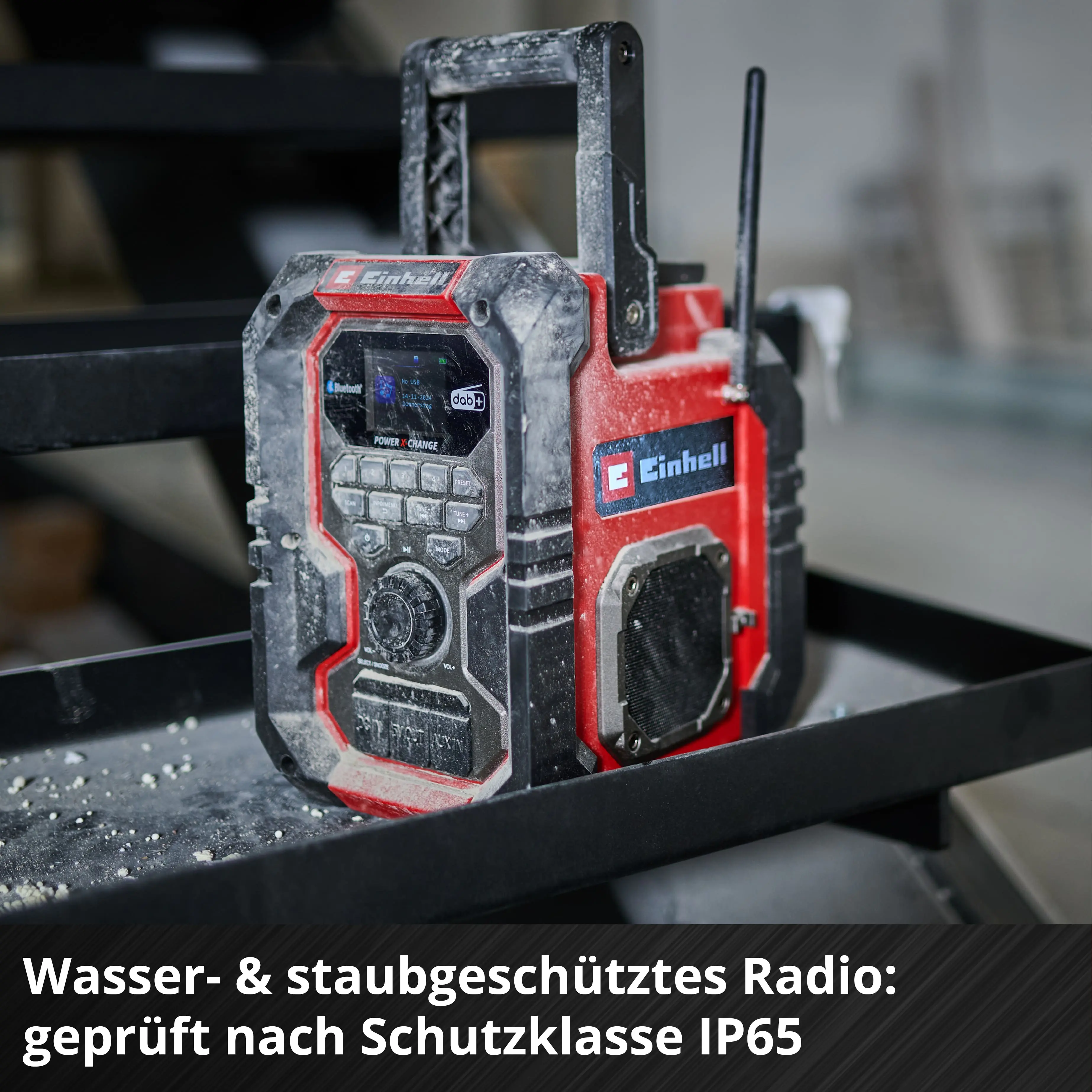 Einhell Expert Baustellenradio Akku-Radio TE-CR 18 Li DAB+/FM/BT Solo