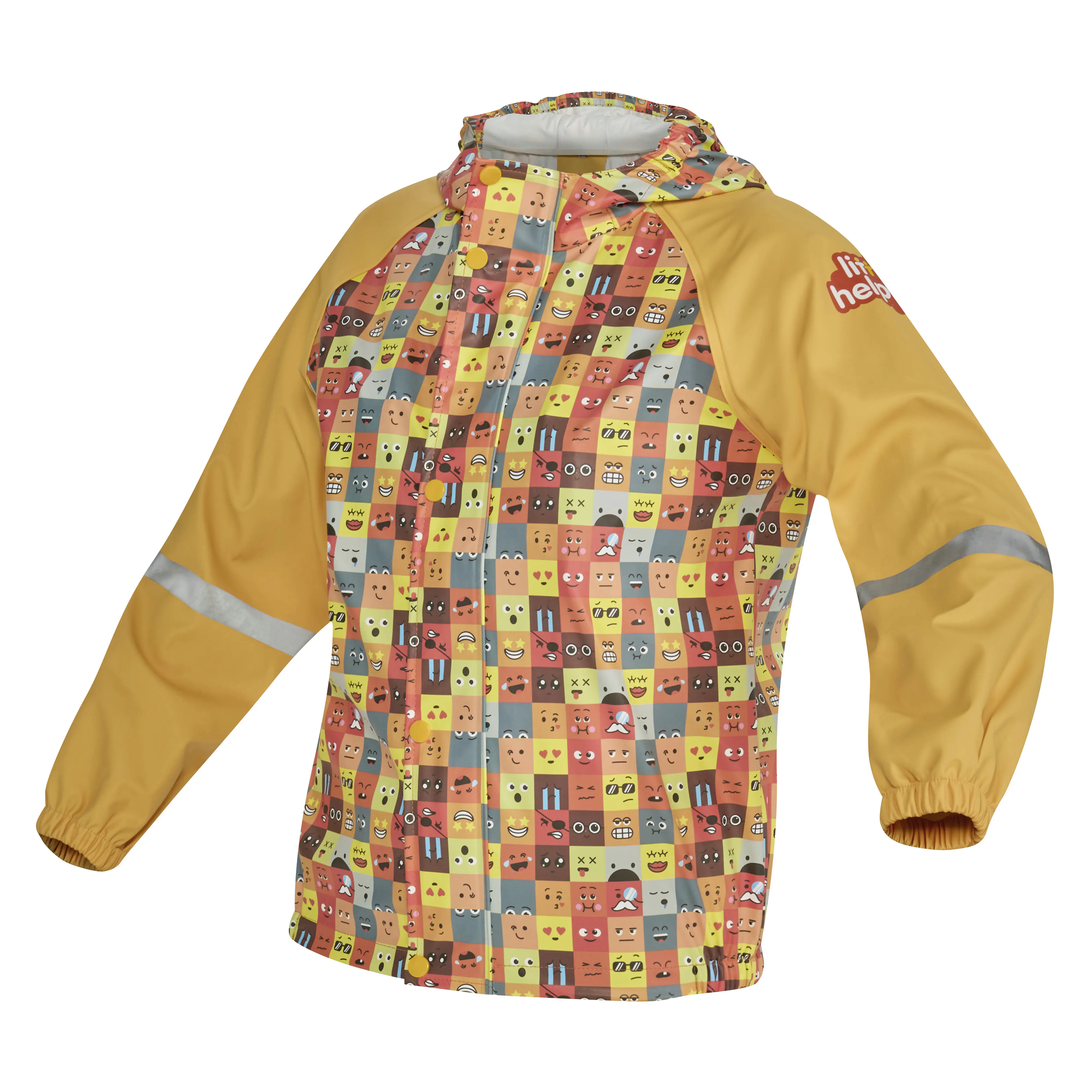 Gebol Regenjacke Little Helpers Emoji orange