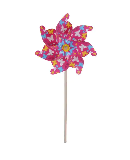 TrendLine Windmühle Kunststoff 74 x 30 x 30 cm pink