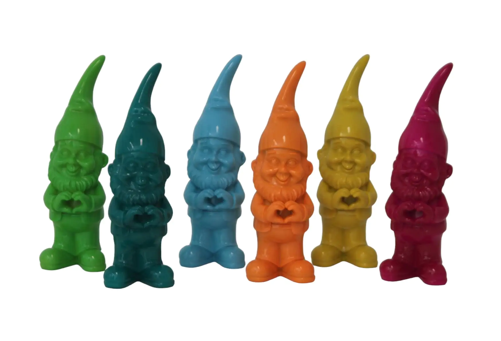 Figur Zwerg Herz unten, Mix 38cm Polyresin 38 x 14 x 14 cm bunt
