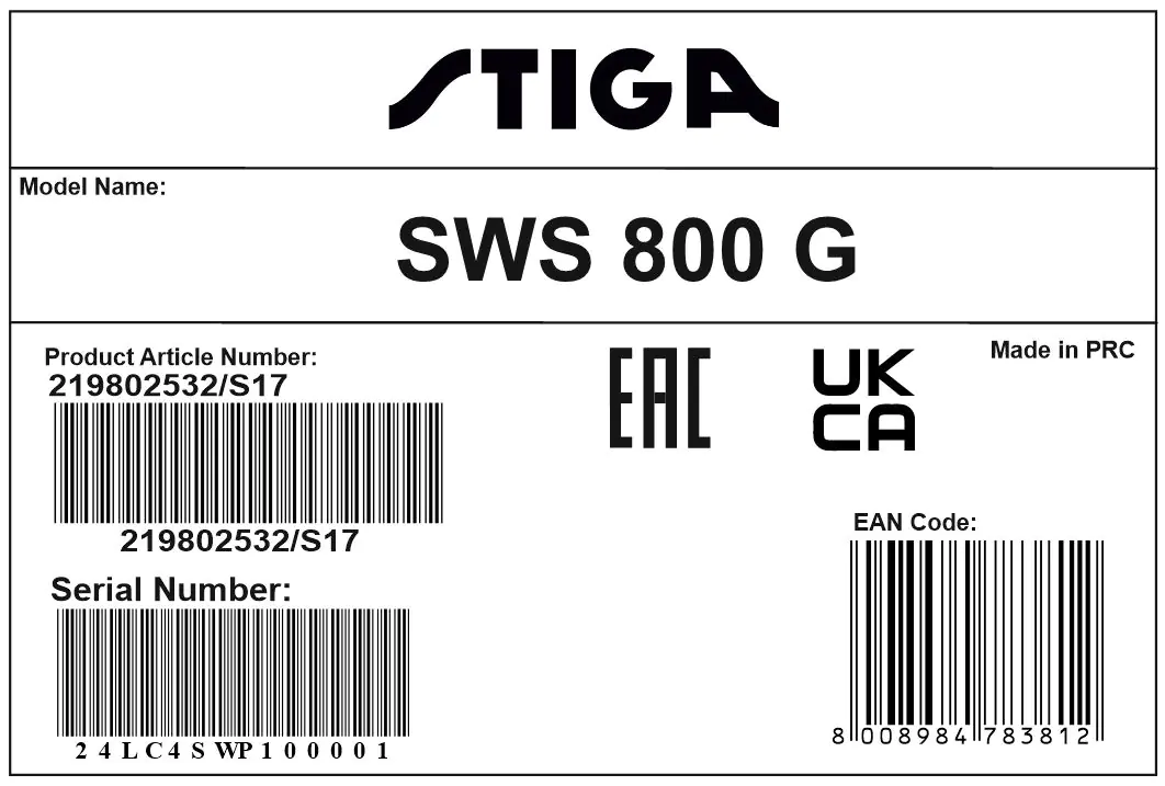 Stiga Benzin-Kehrmaschine SWS 800 80 cm Arbeitsbreite