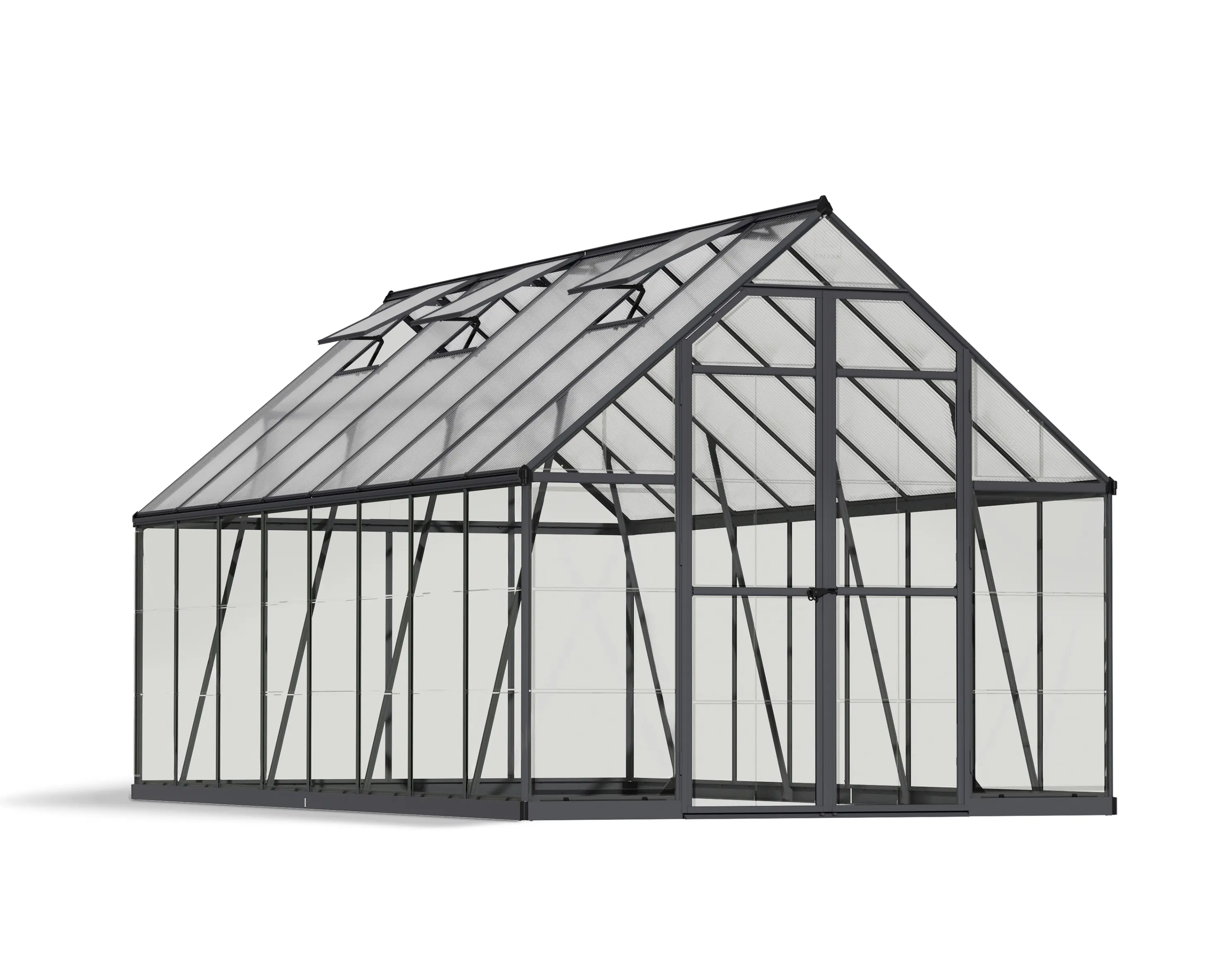 Canopia Gewächshaus Balance Alu grau 487 x 244 cm