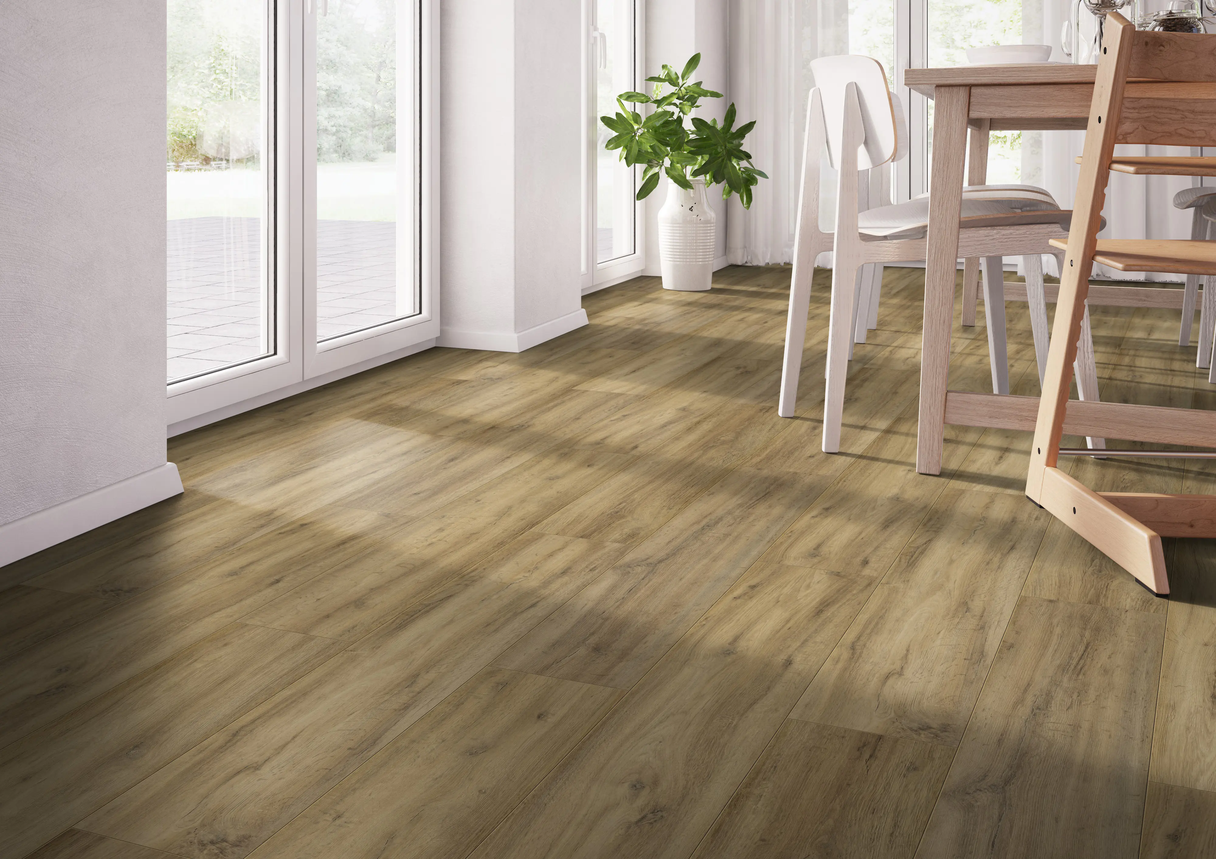 Classen Laminat Megaloc Aquaprotect 128,5 x 19,2 cm 8 mm Oak natural