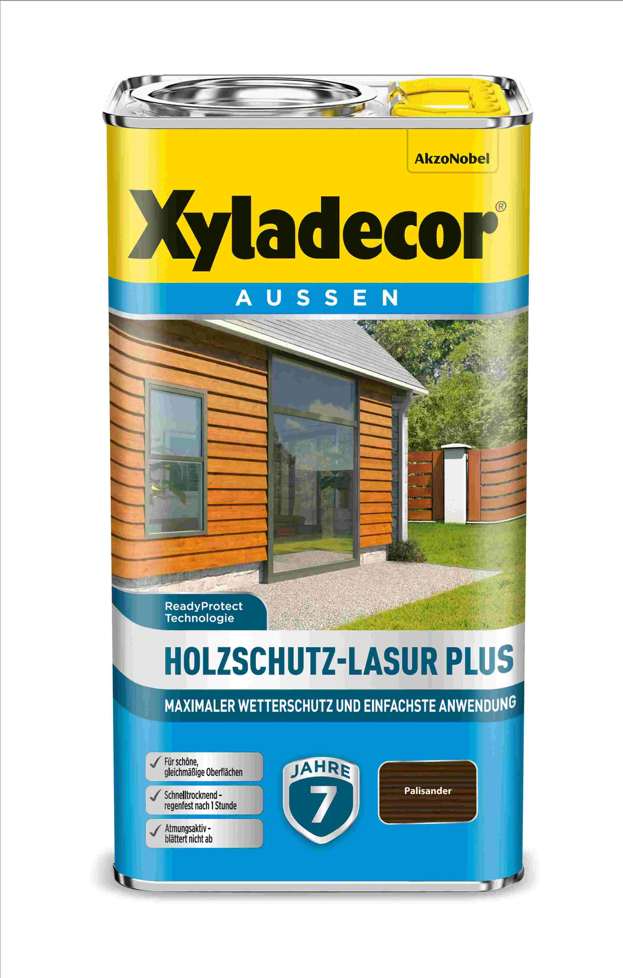 Xyladecor Holzschutz-Lasur 4 L palisander Plus