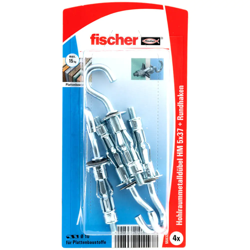 Fischer Hohlraumdübel 5.0 x 37 mm - 4 Stück