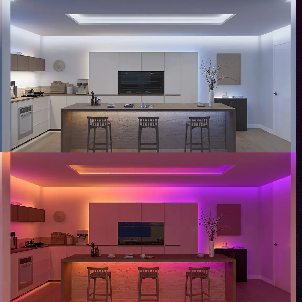 Philips Hue LED-Streifen Flux Ultra Bright Gradient 5 m 48 W RGBW weiß dimmbar