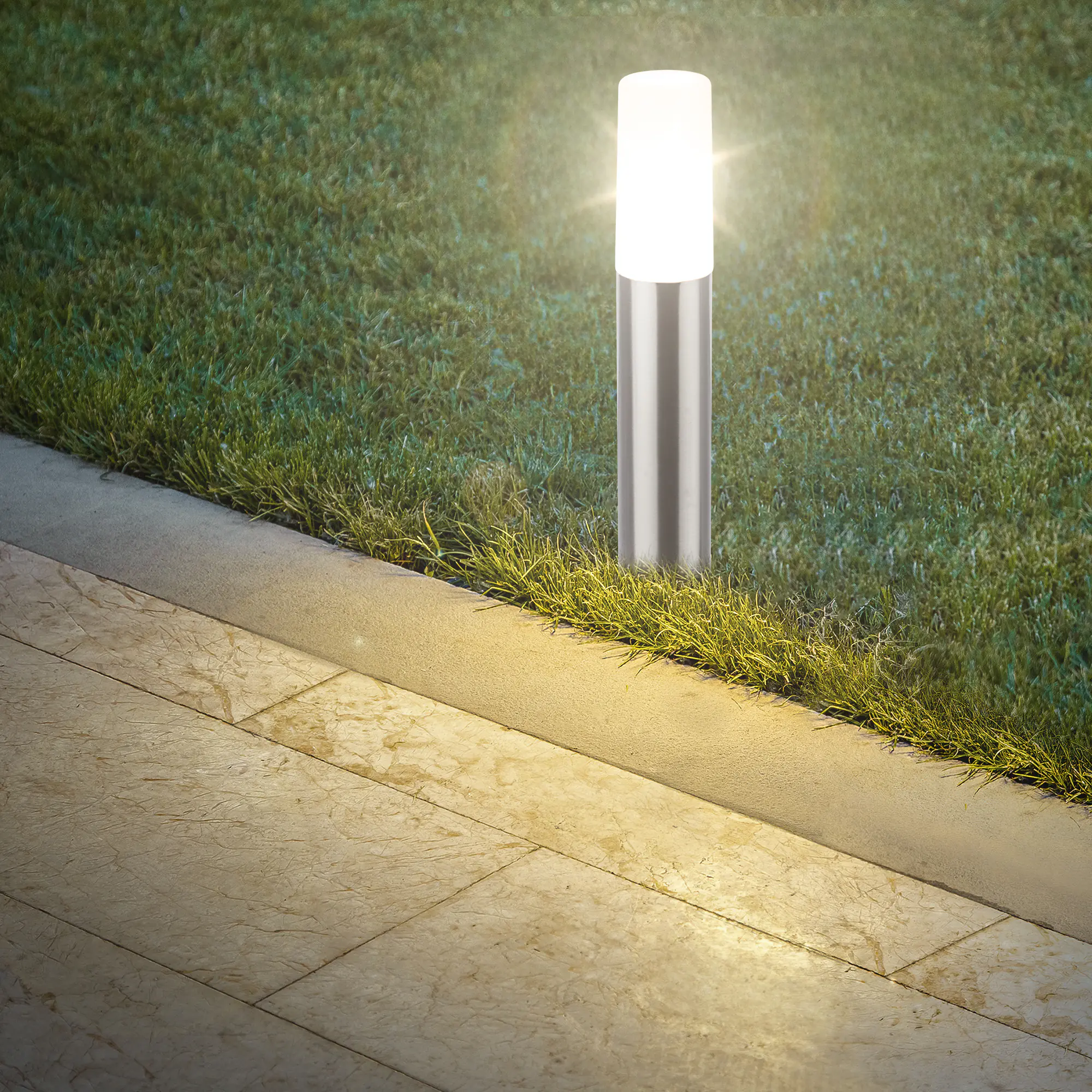 Briloner LED Außen-Bodenstrahler Junca Connect to Shine 3er Starterset 3W warmweiß