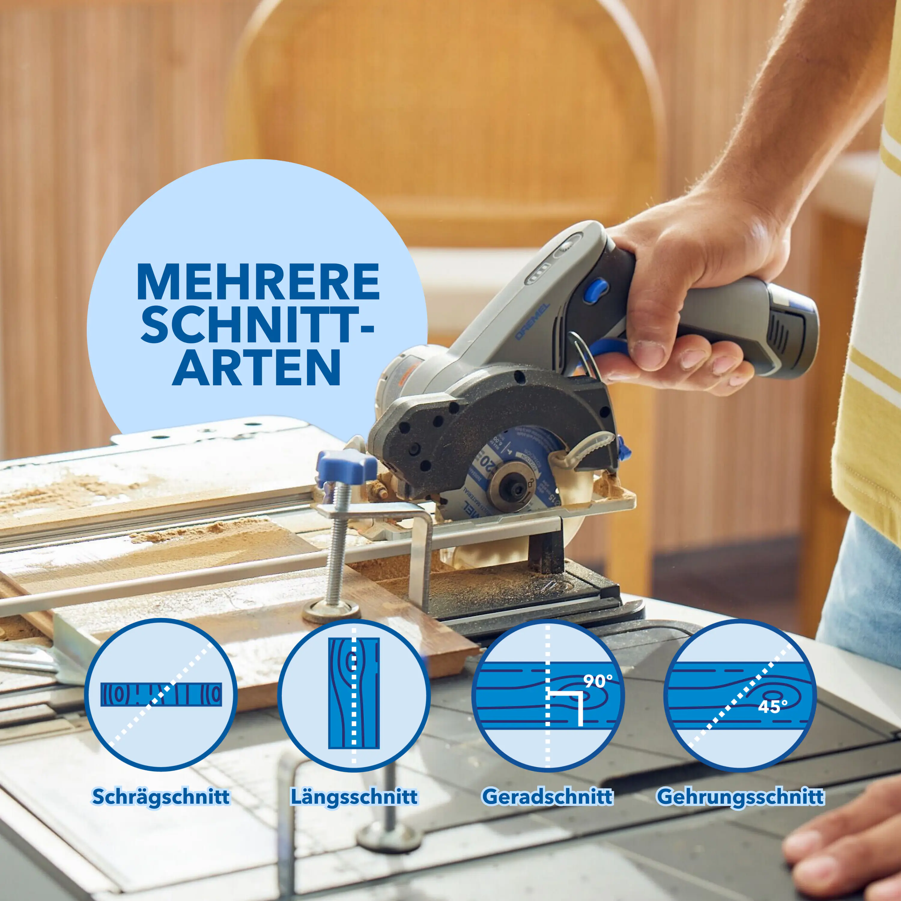 Dremel Blueprint Mobile Sägestation CS12V-S1C Kreissäge + Sägetisch-Koffer
