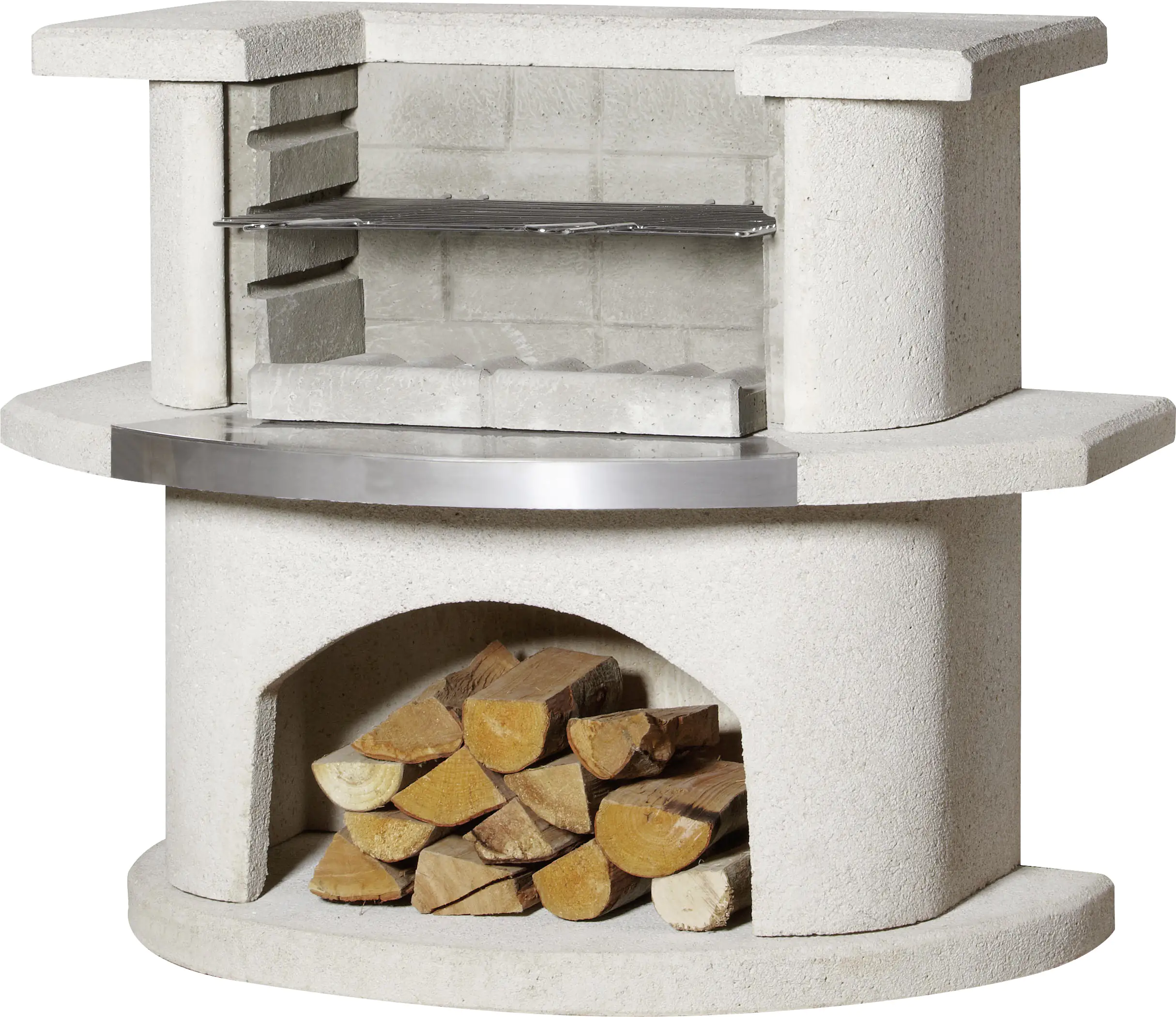 Buschbeck Grillbar Venedig weiß, 93 x 110 x 65 cm