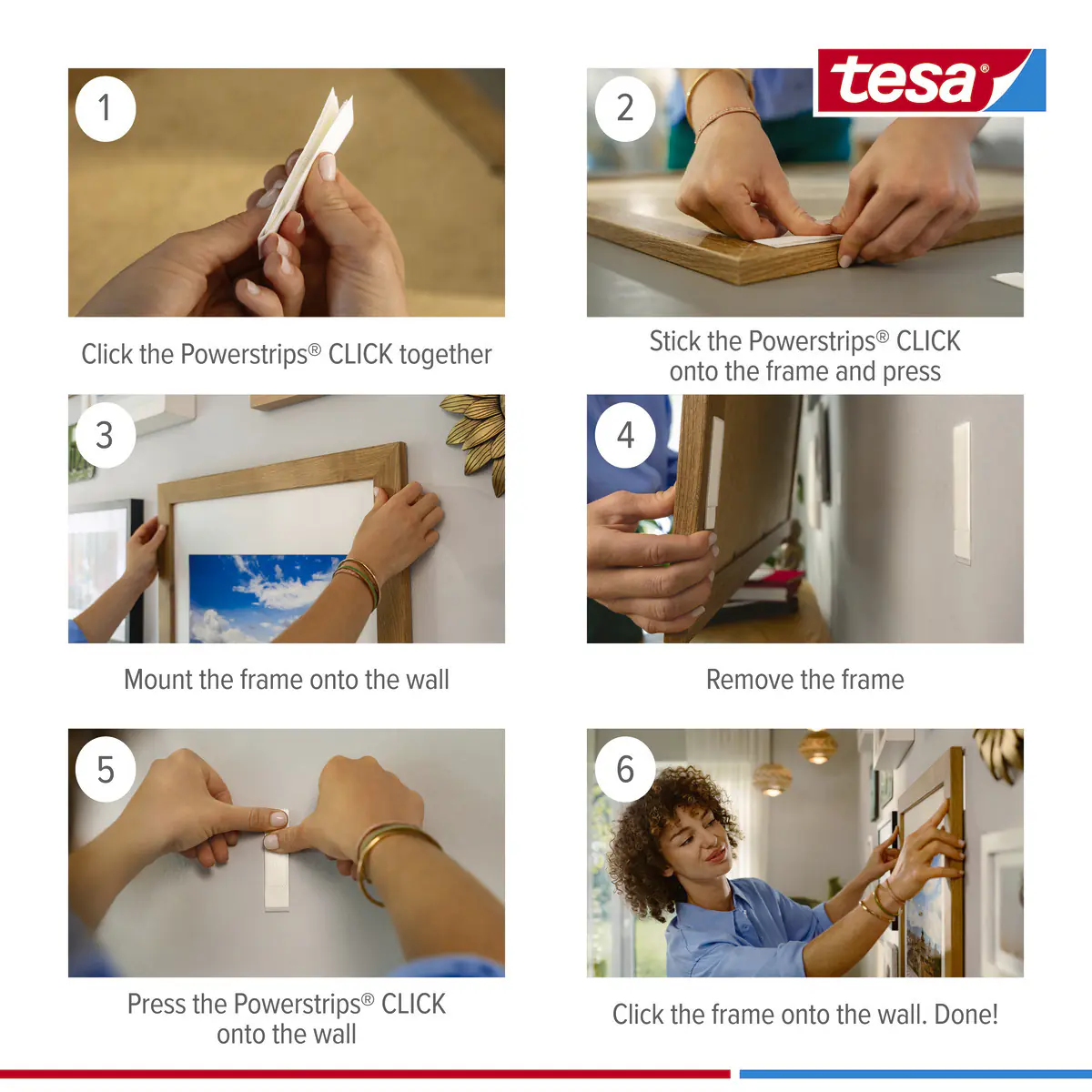 tesa Powerstrips Click Medium 4 Stück