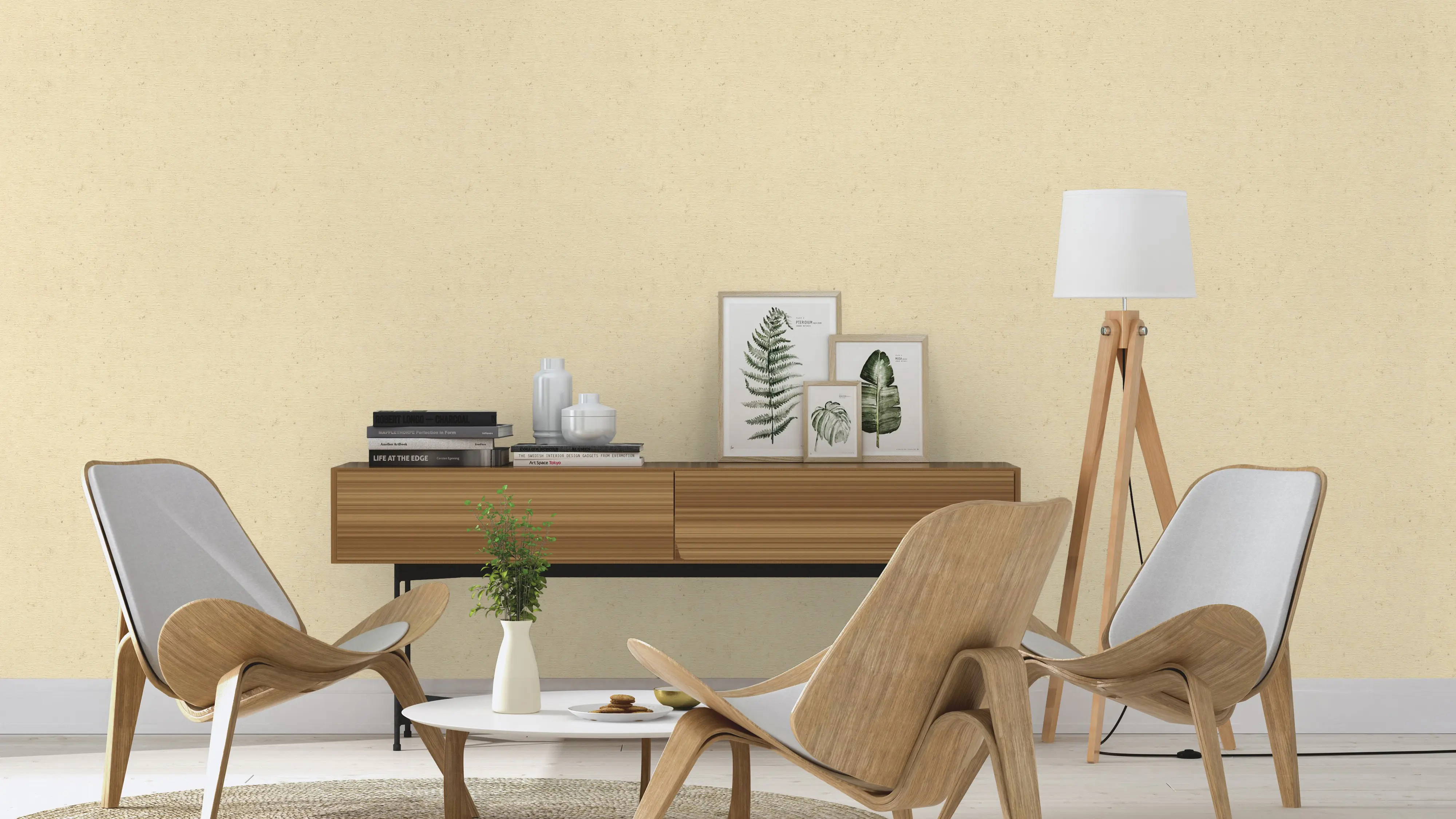 Rasch Vliestapete 520842 Beige-Warmbeige Uni 10,05 m x 0,53 m