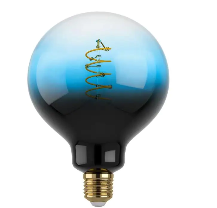 Eglo LED Globe G125 E27 4W schwarz-blau
