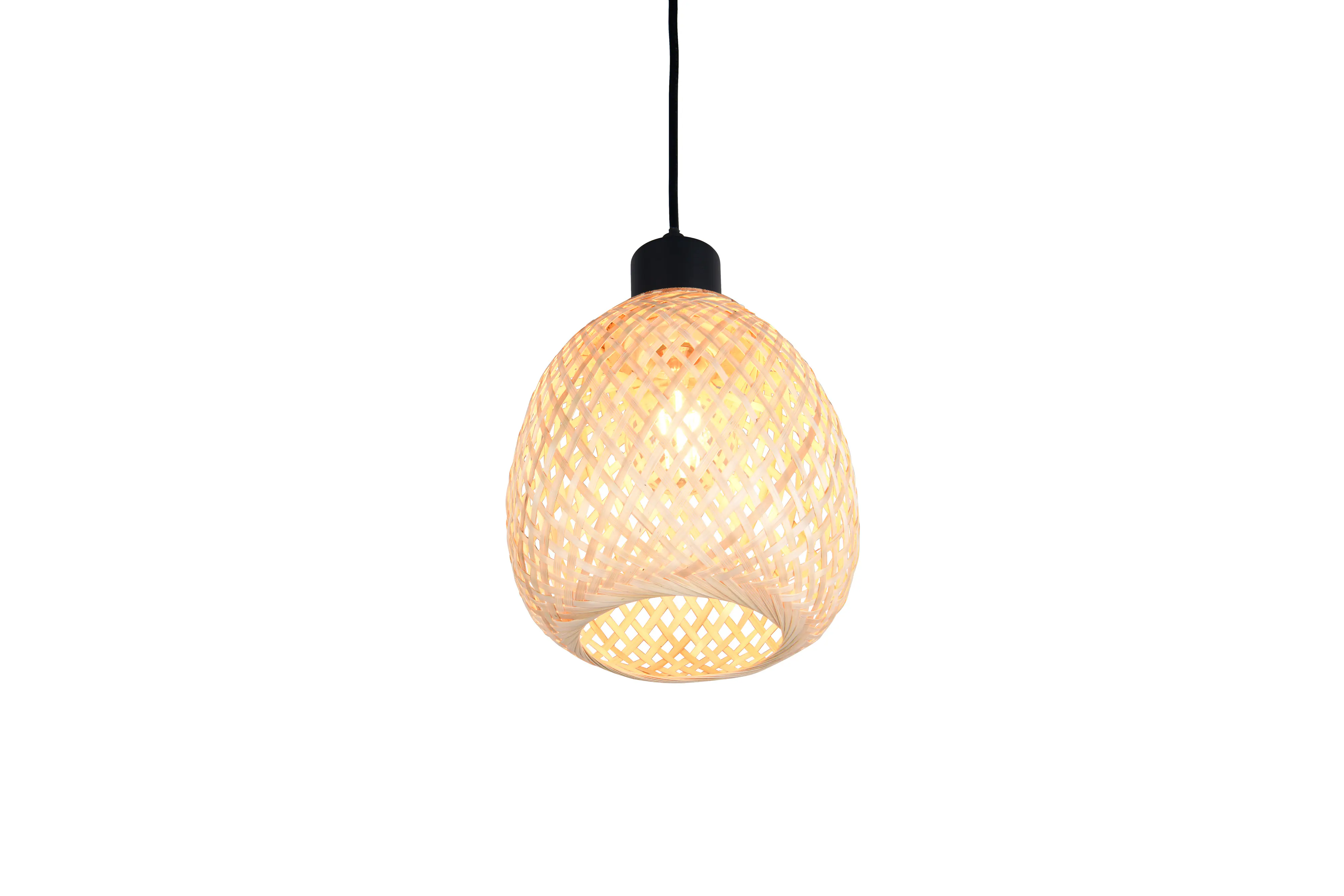 Trio Pendelleuchte Amelie Ø 18 cm schwarz matt