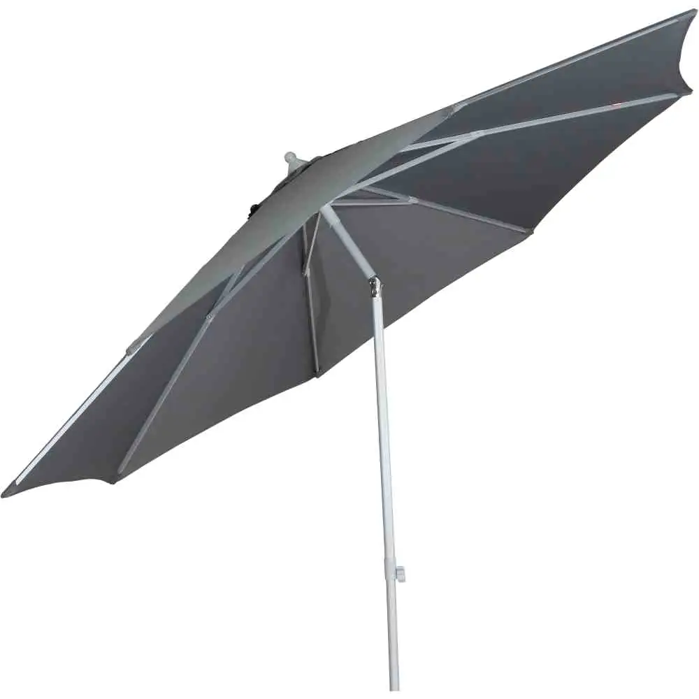 Siena Garden Sonnenschirm Push Pro silber-grau Ø 300 cm