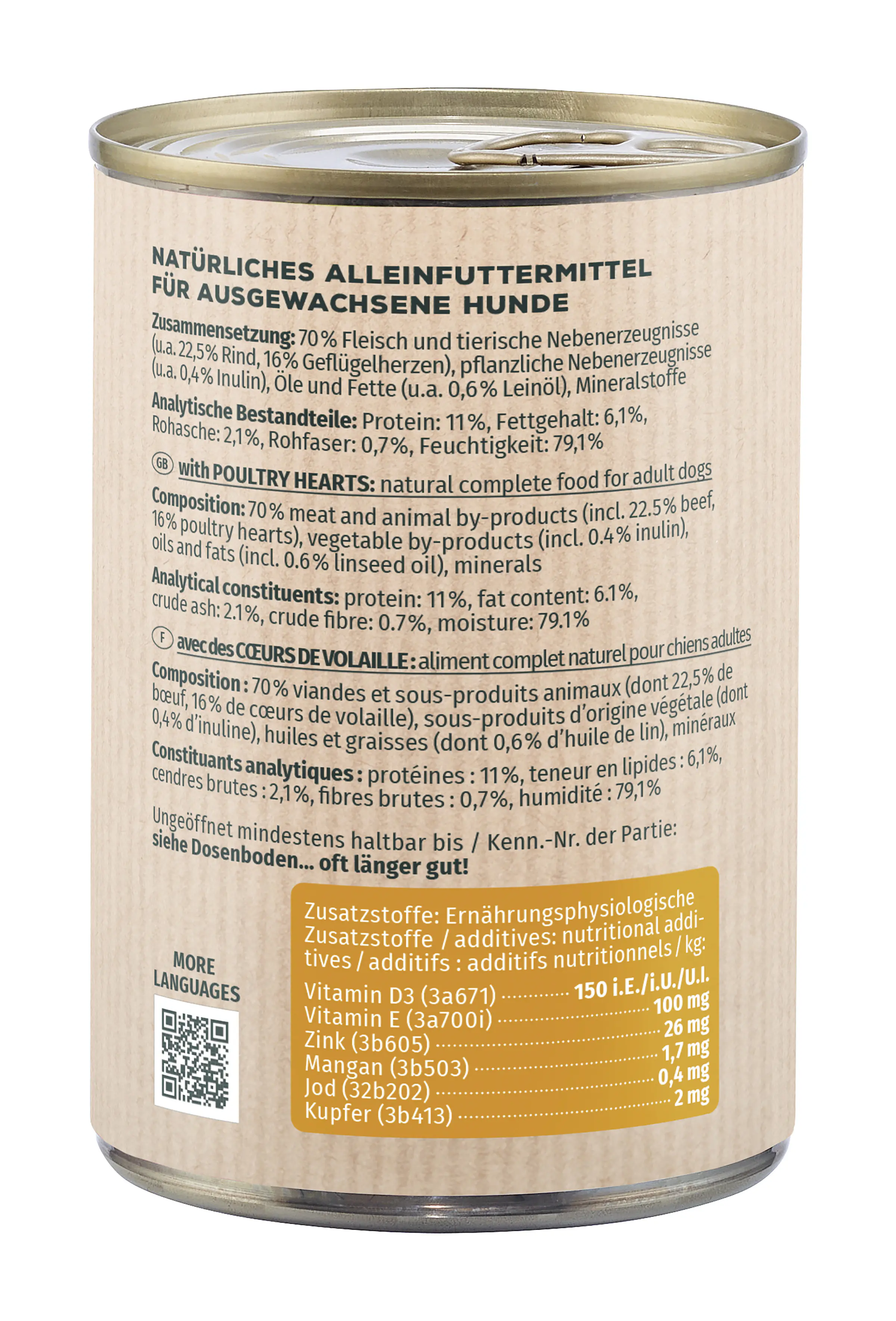 Primox Hundenassfutter Adult getreidefrei 400 g Geflügel