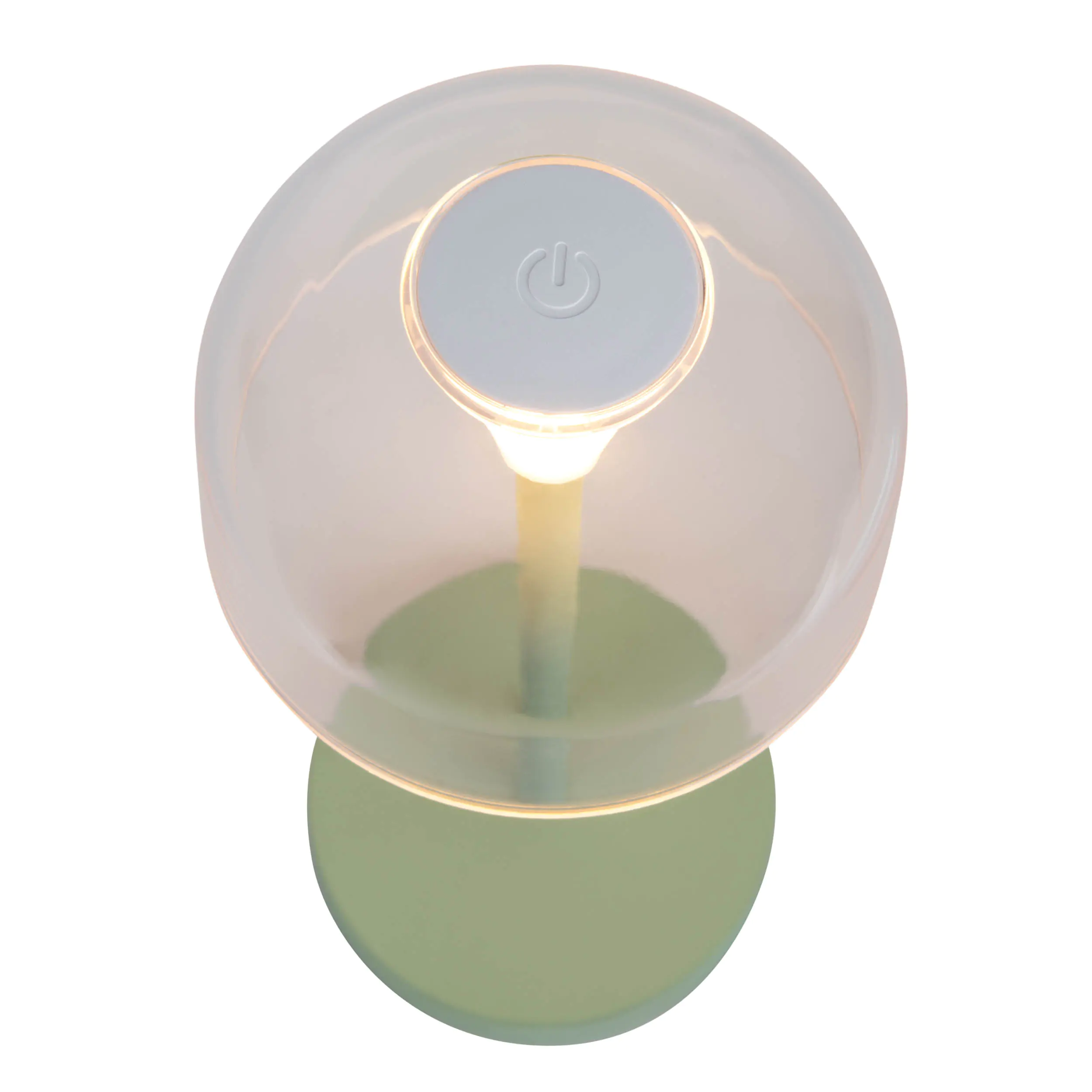 Light & More LED Akku-Tischleuchte Gomba mint dimmbar