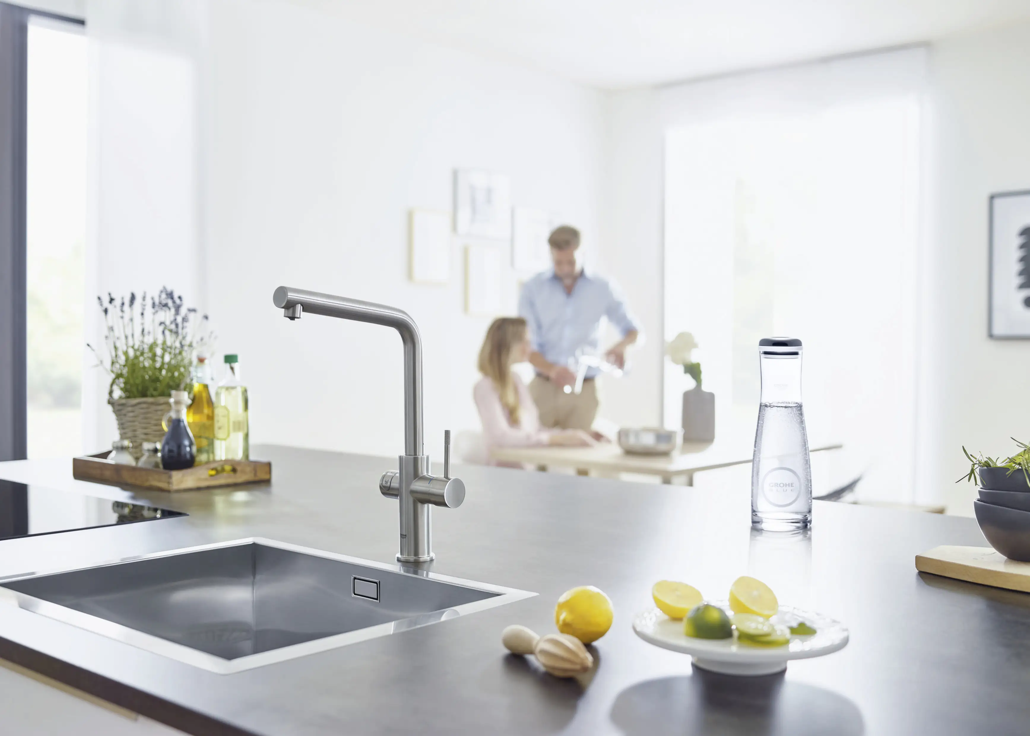 Grohe Blue Home L-Auslauf Starter Kit supersteel
