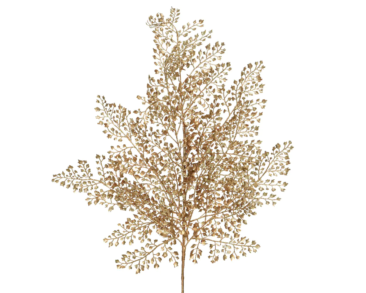 Dekozweig Glitter gold 4 x 30 x 68 cm ( H x B x T)