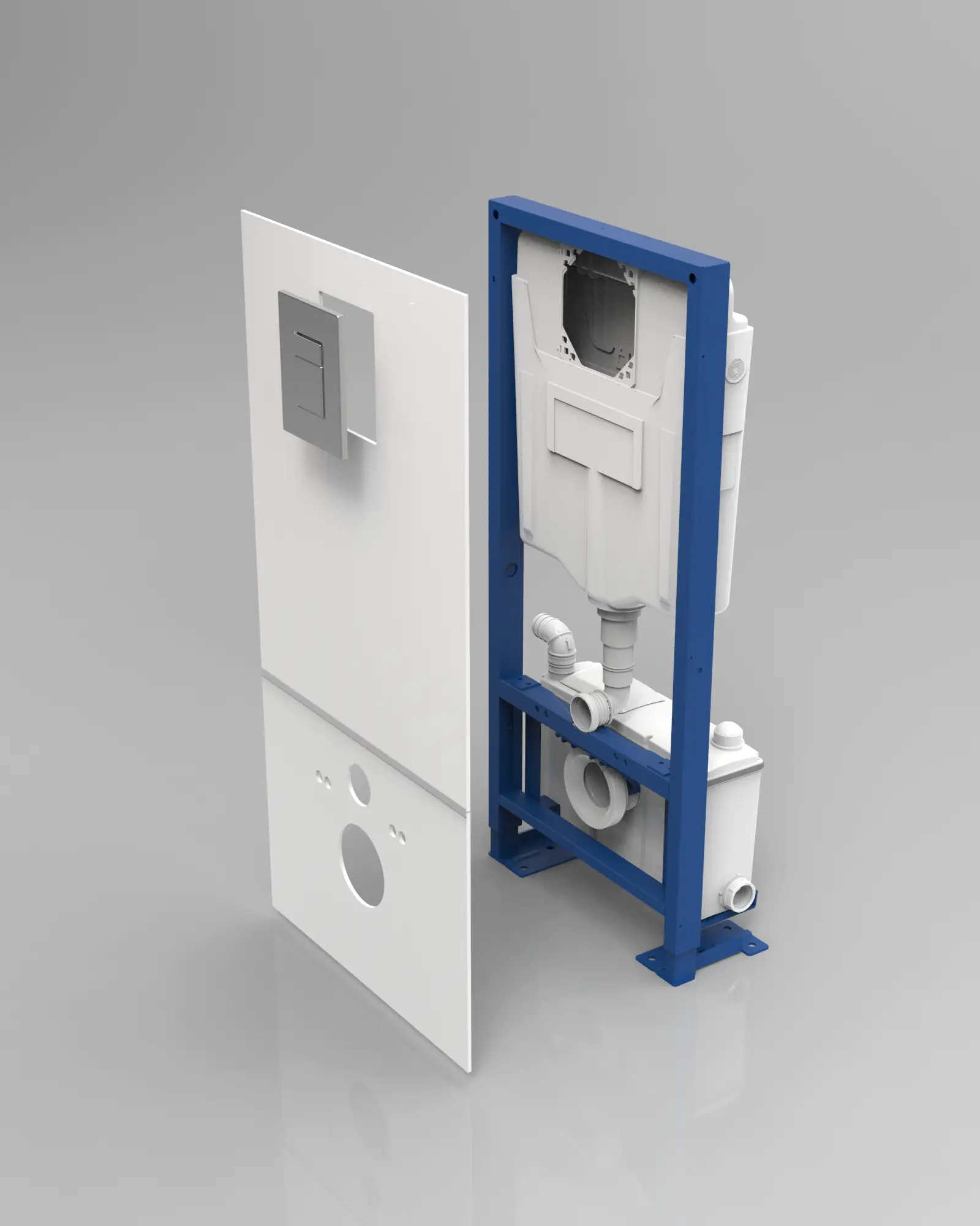 Setma Vorwandelement mit Kleinhebeanlage Waterwall Komplett-Set