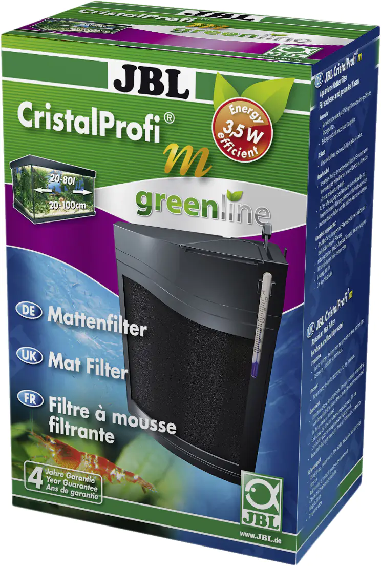 JBL CristalProfi M Greenline Mattenfilter inkl. Pumpe für 20-80 l Aquarien