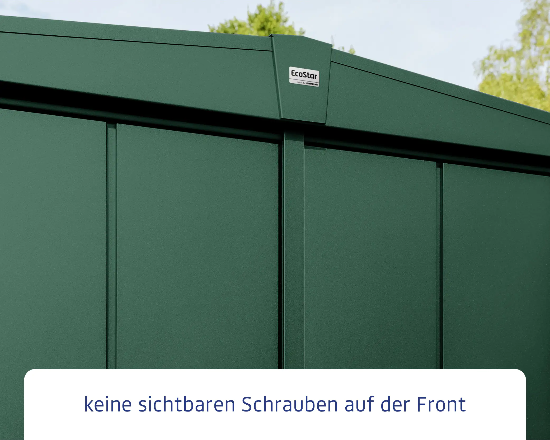 EcoStar Gerätehaus Elegant-S Typ 3 323,6 x 247,7 x 219,4 cm moosgrün