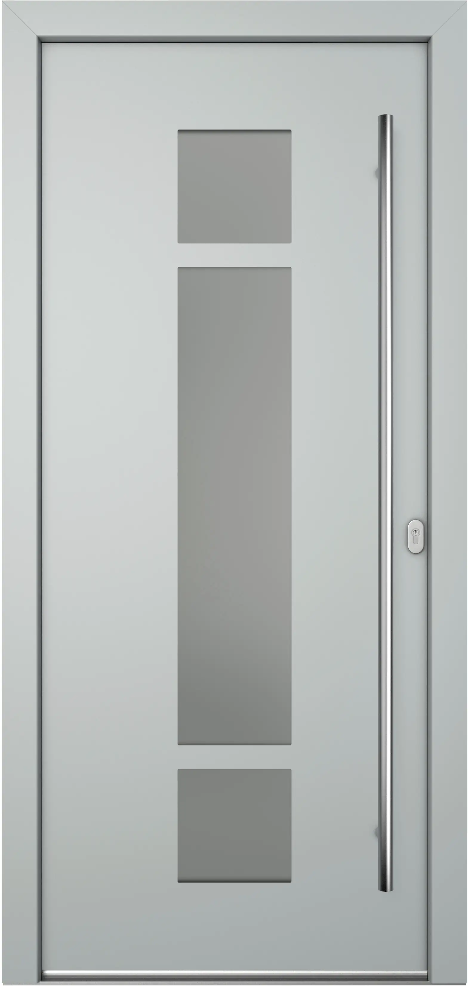 Meeth Haustür Genius PVC Modell 102 DIN Rechts weiß/lichtgrau