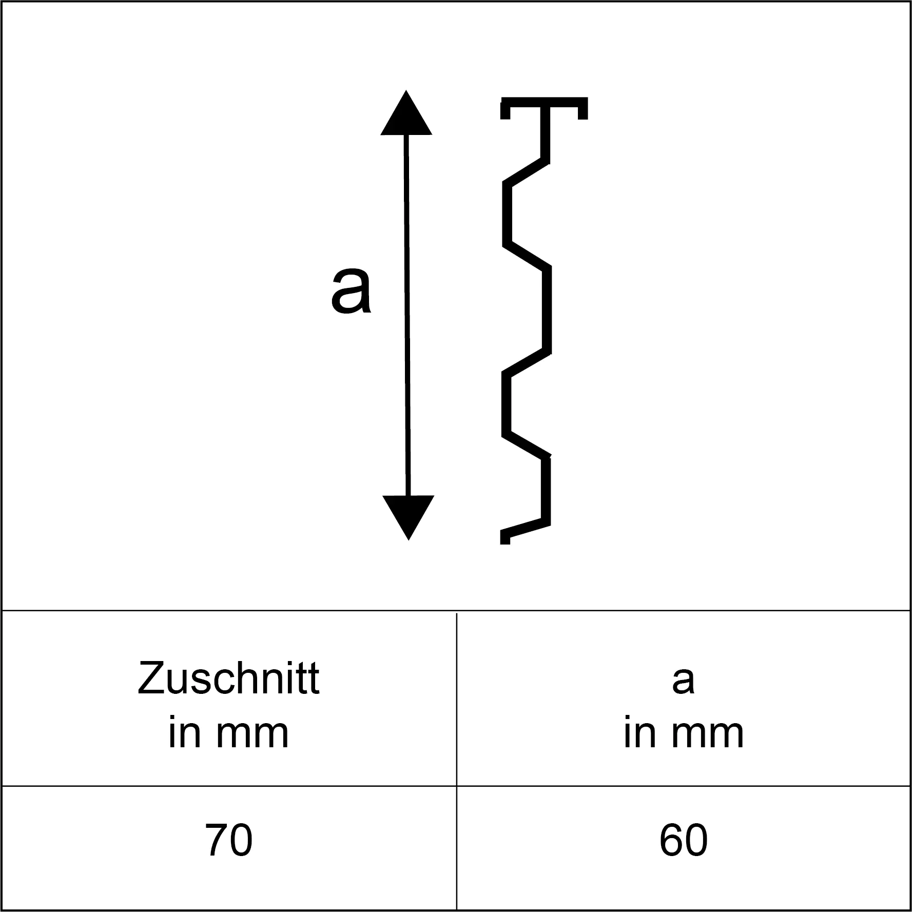 Sarei Kappleiste 1000 x 56 mm natur