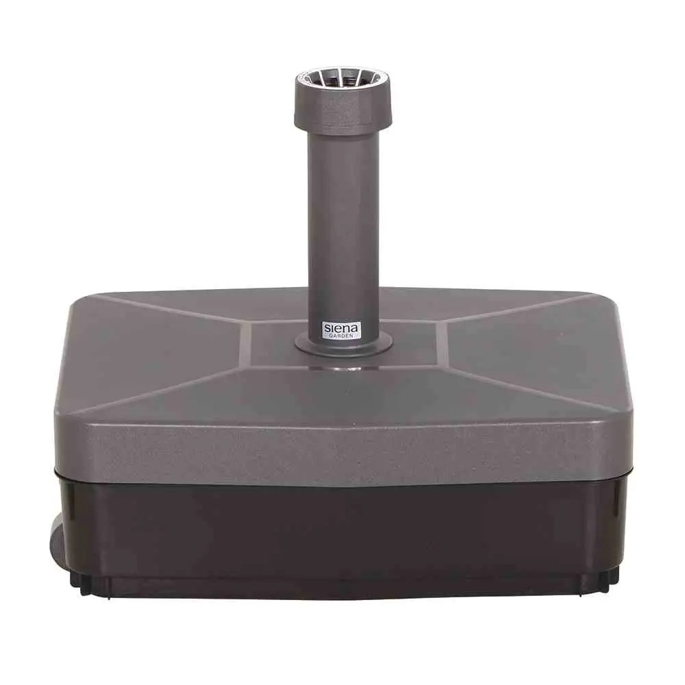 Siena Garden Schirmständer 45 kg anthrazit Kunststoffrohr 21-54 mm, Rollen