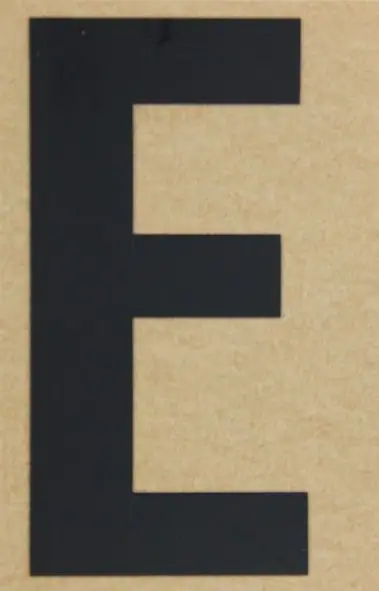 Conacord Klebebuchstabe "E" 65 x 100 mm