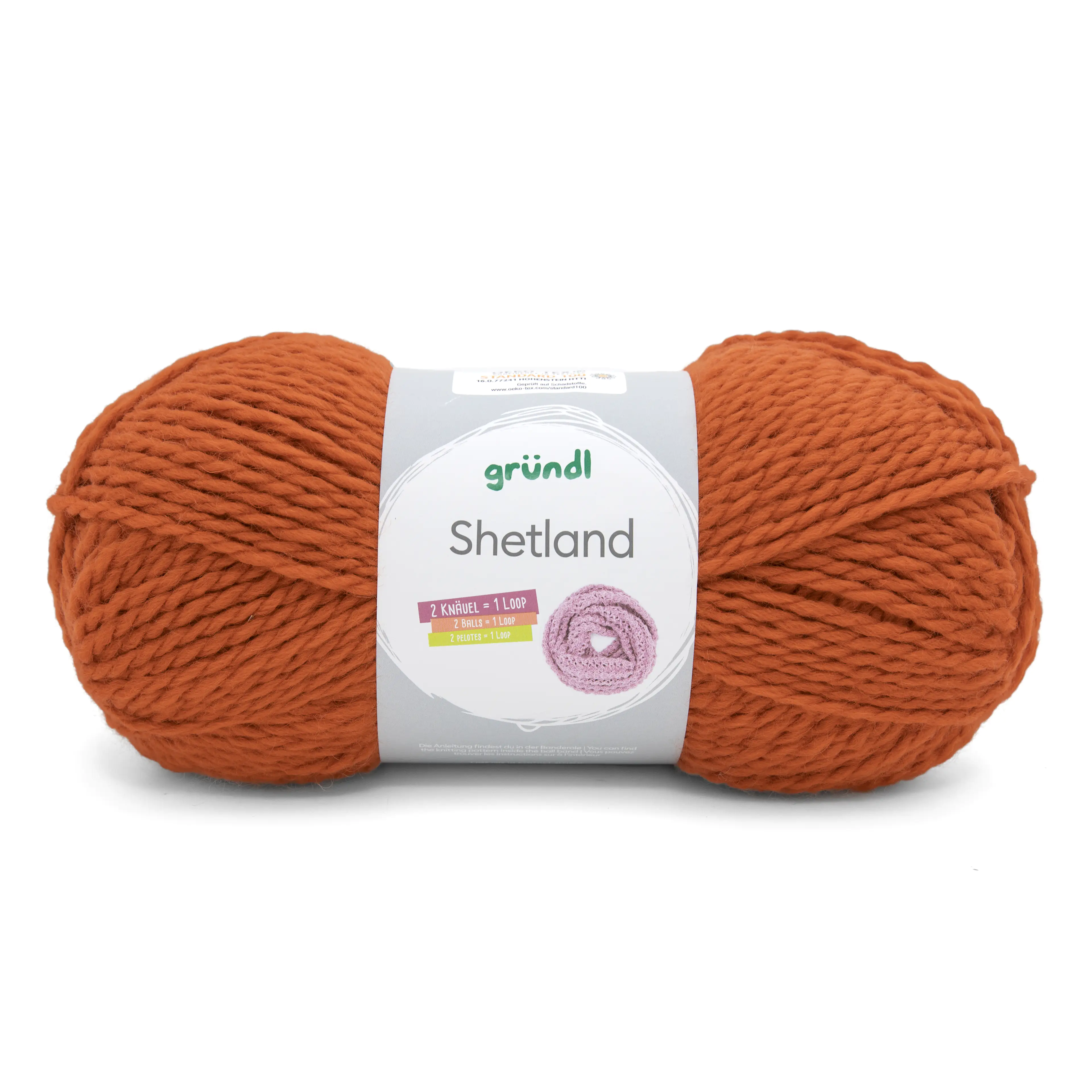 Gründl Wolle Shetland 100 g orange