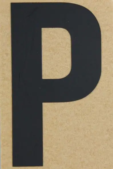 Conacord Klebebuchstabe "P" 55 x 50 mm