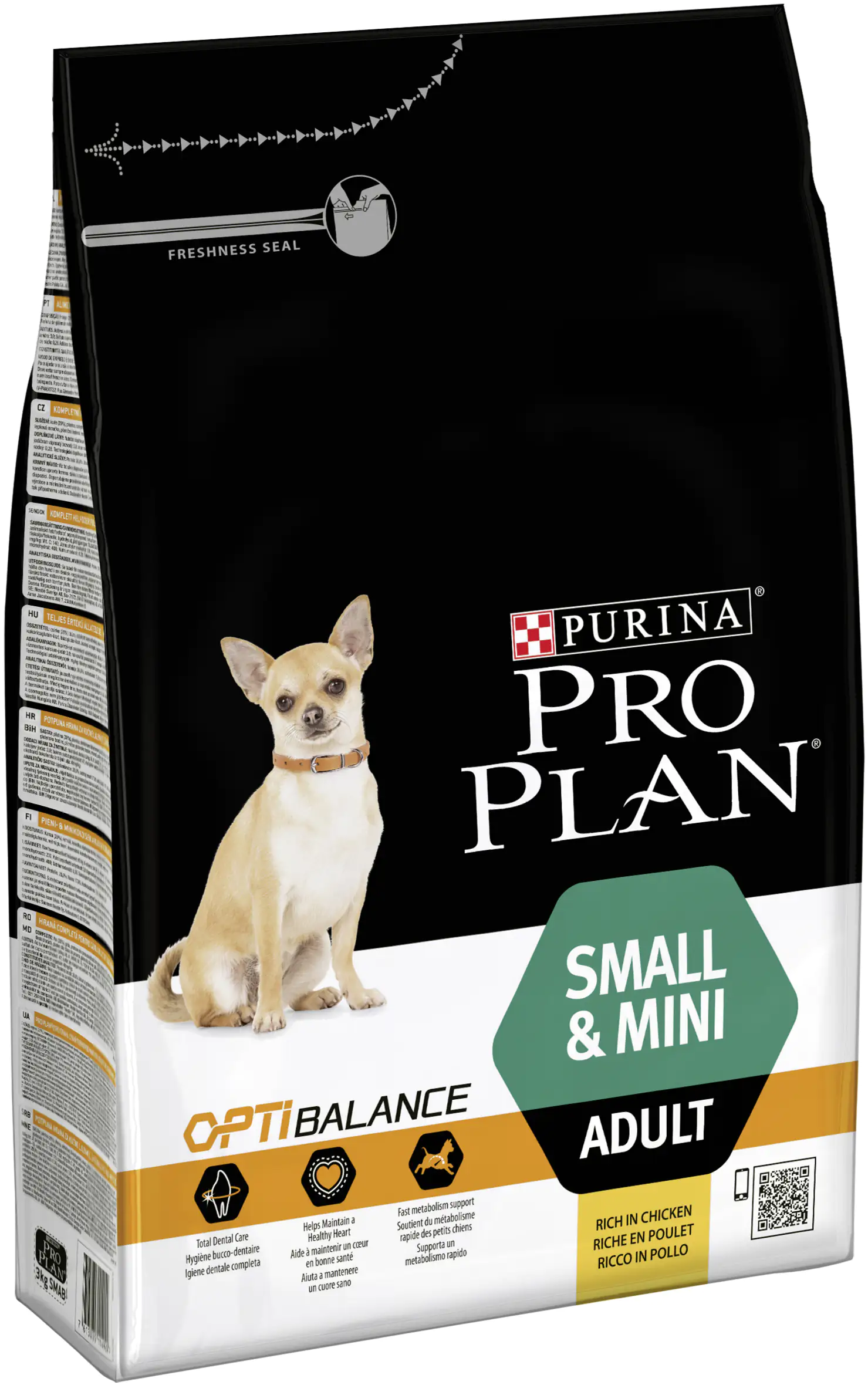 Purina Pro Hundetrockenfutter Adult Mini 3 kg Huhn & Reis