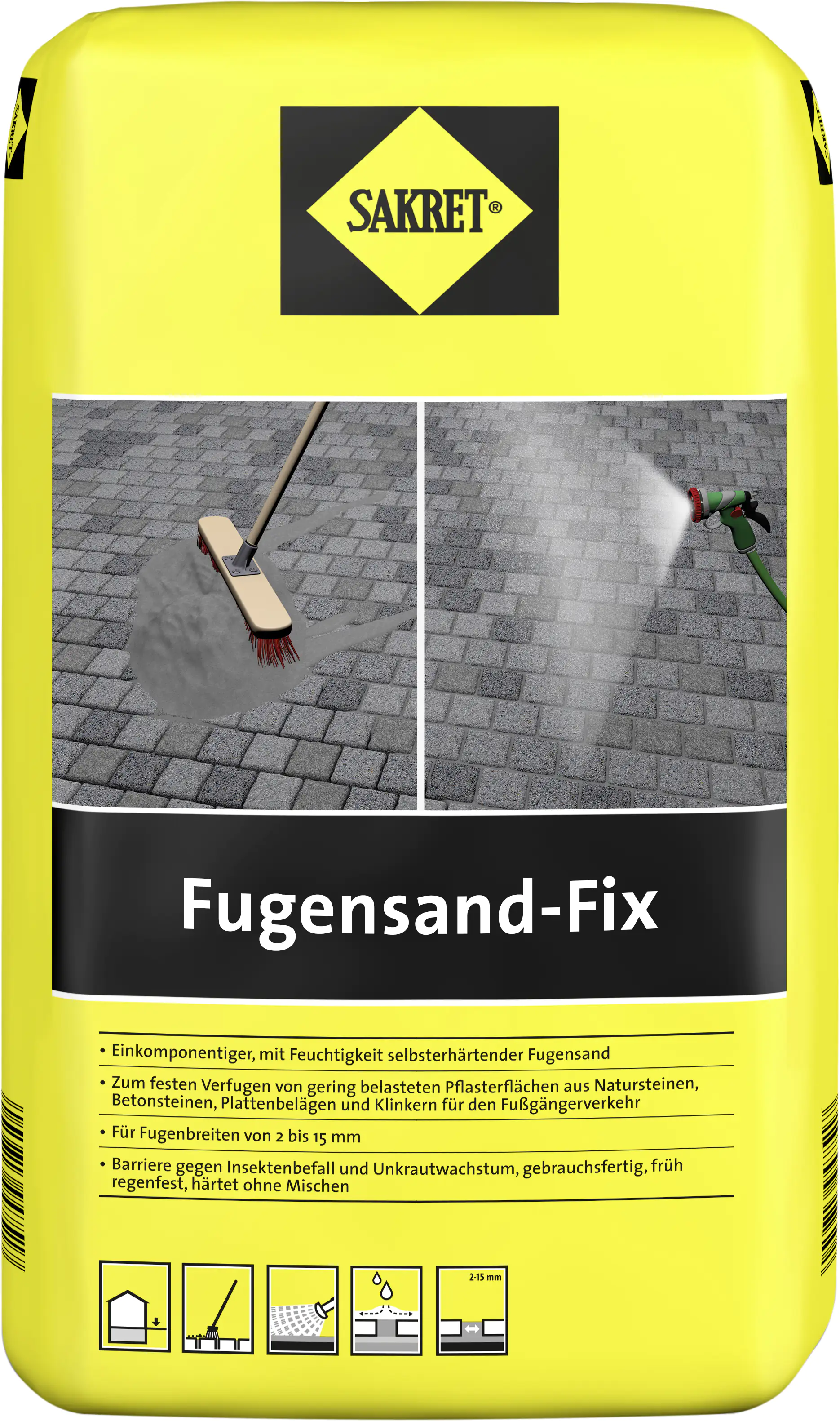SAKRET Fugensand fix grau 15 kg