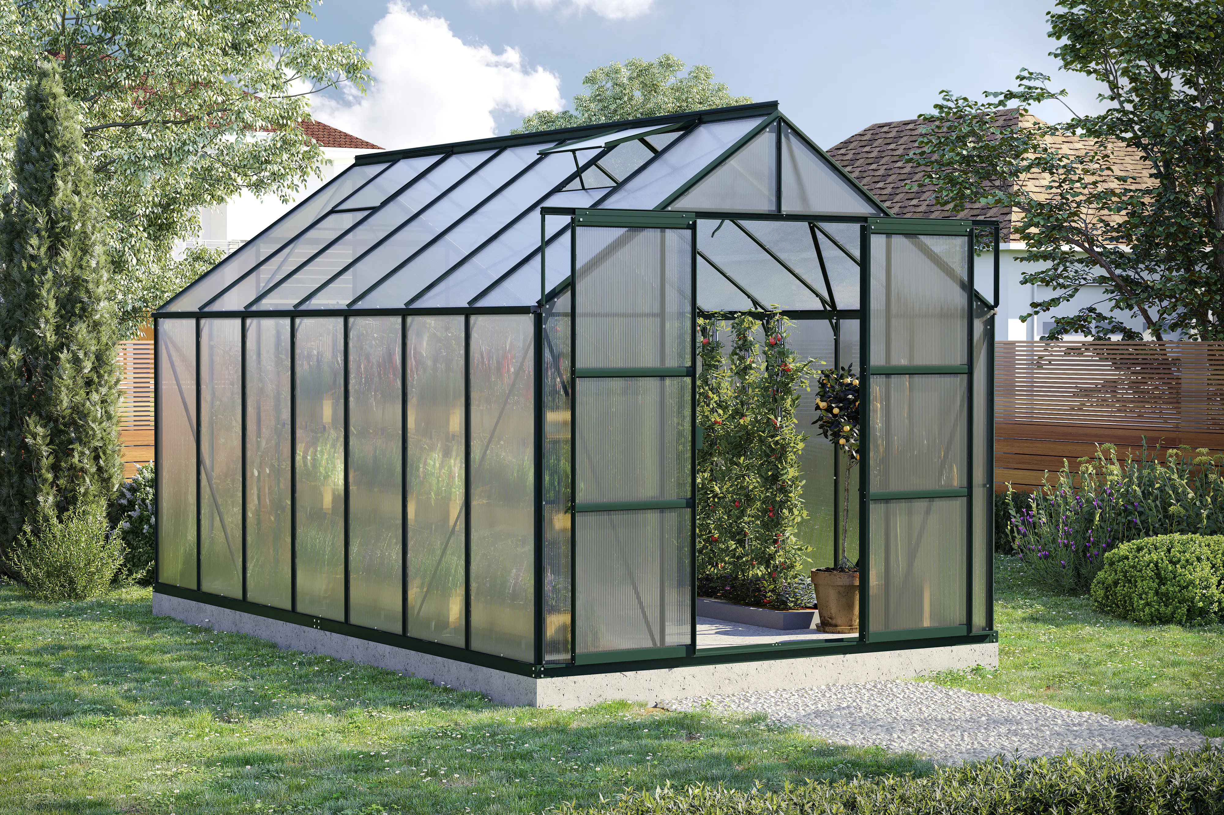 Vitavia Gewächshaus Uranus 11500 HPK 6 mm 254 x 441 cm