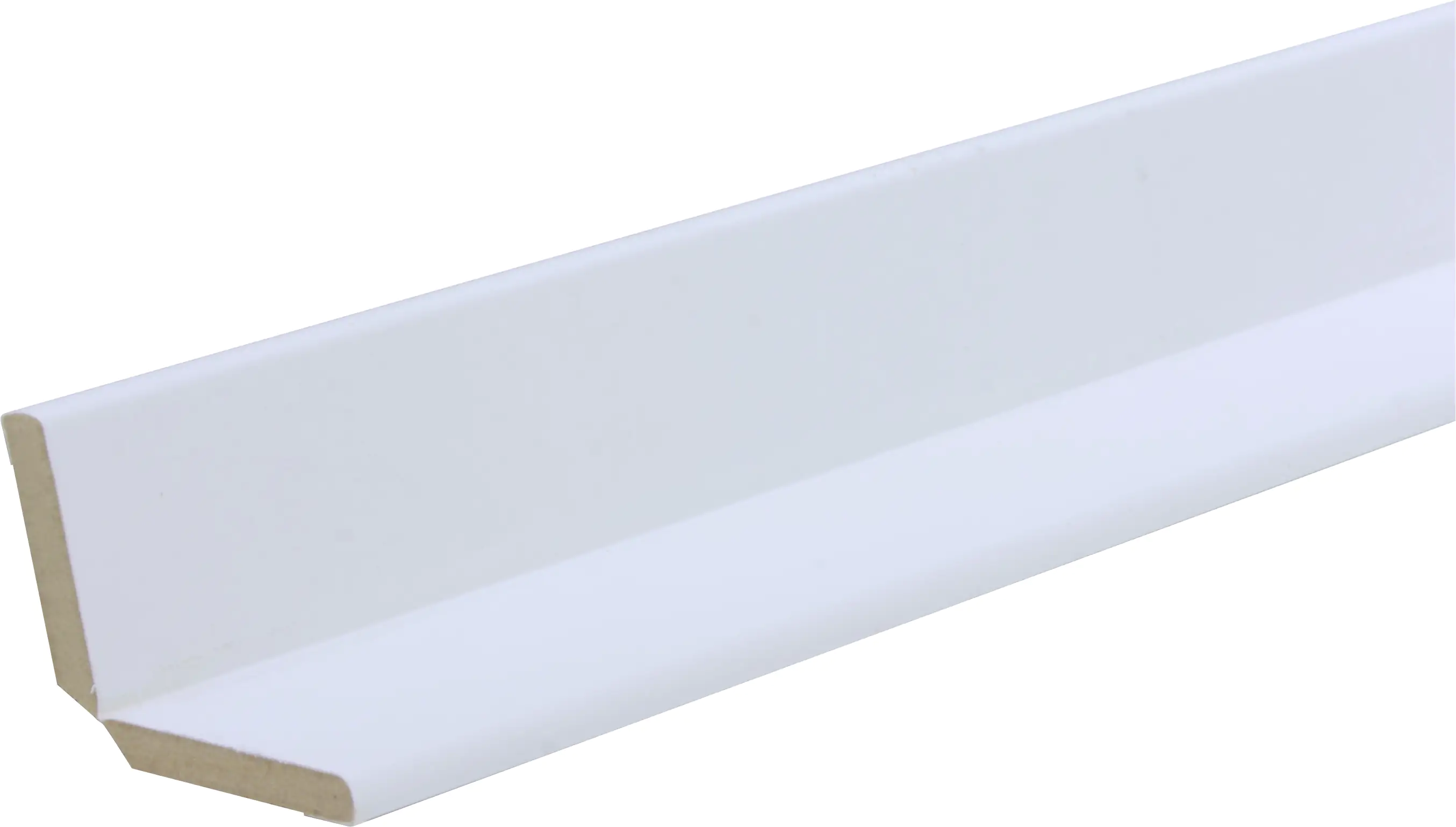 B.S. Bauprogramm Knickwinkelleiste 260 cm 28 x 28 mm Weiß hochglanz