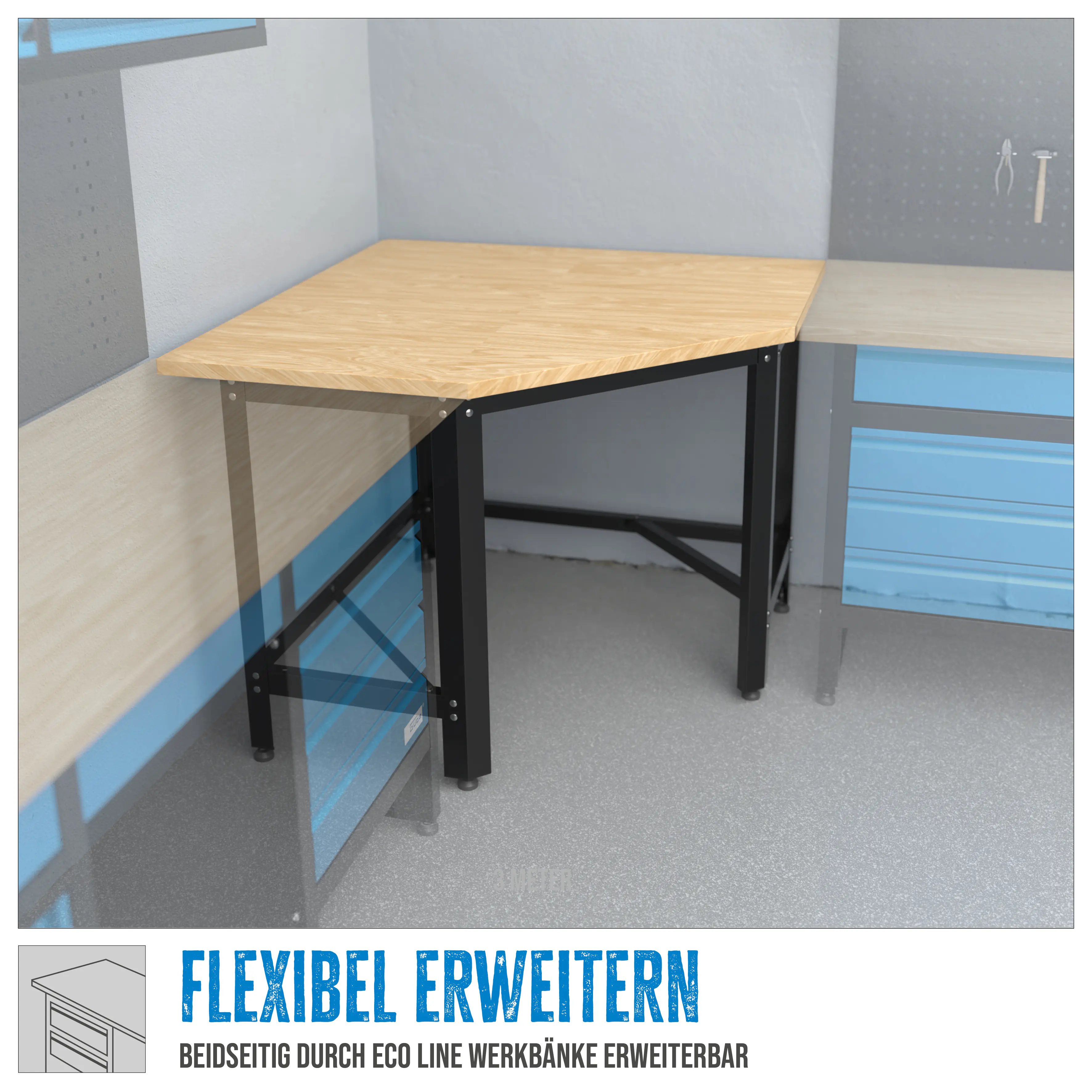 Güde Werkbank Eckmodul GW 600E