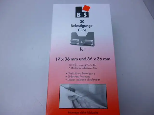 B.S. Bauprogramm Leistenclipse für Deckenabschlussleiste