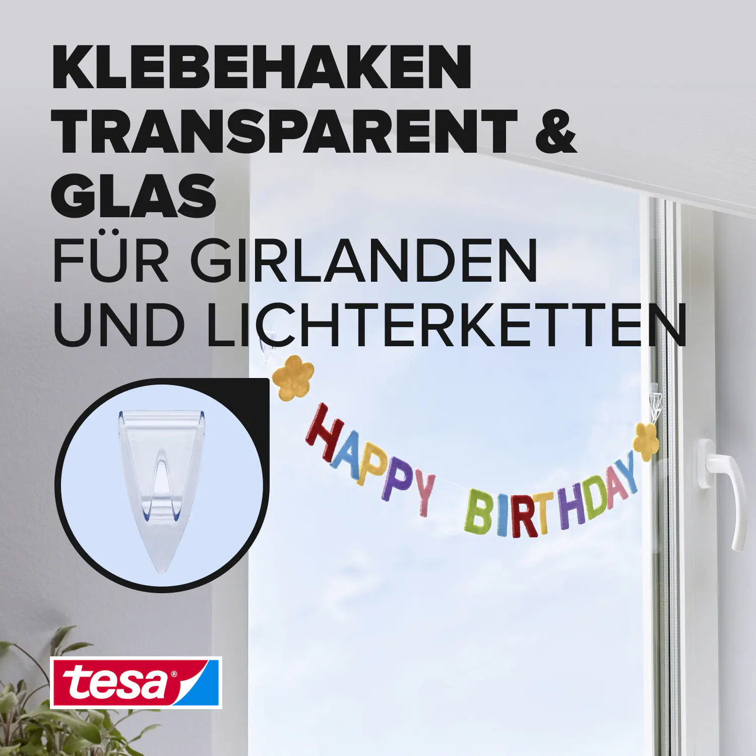 tesa Klebehaken Traglast 200 g, 5 Stück