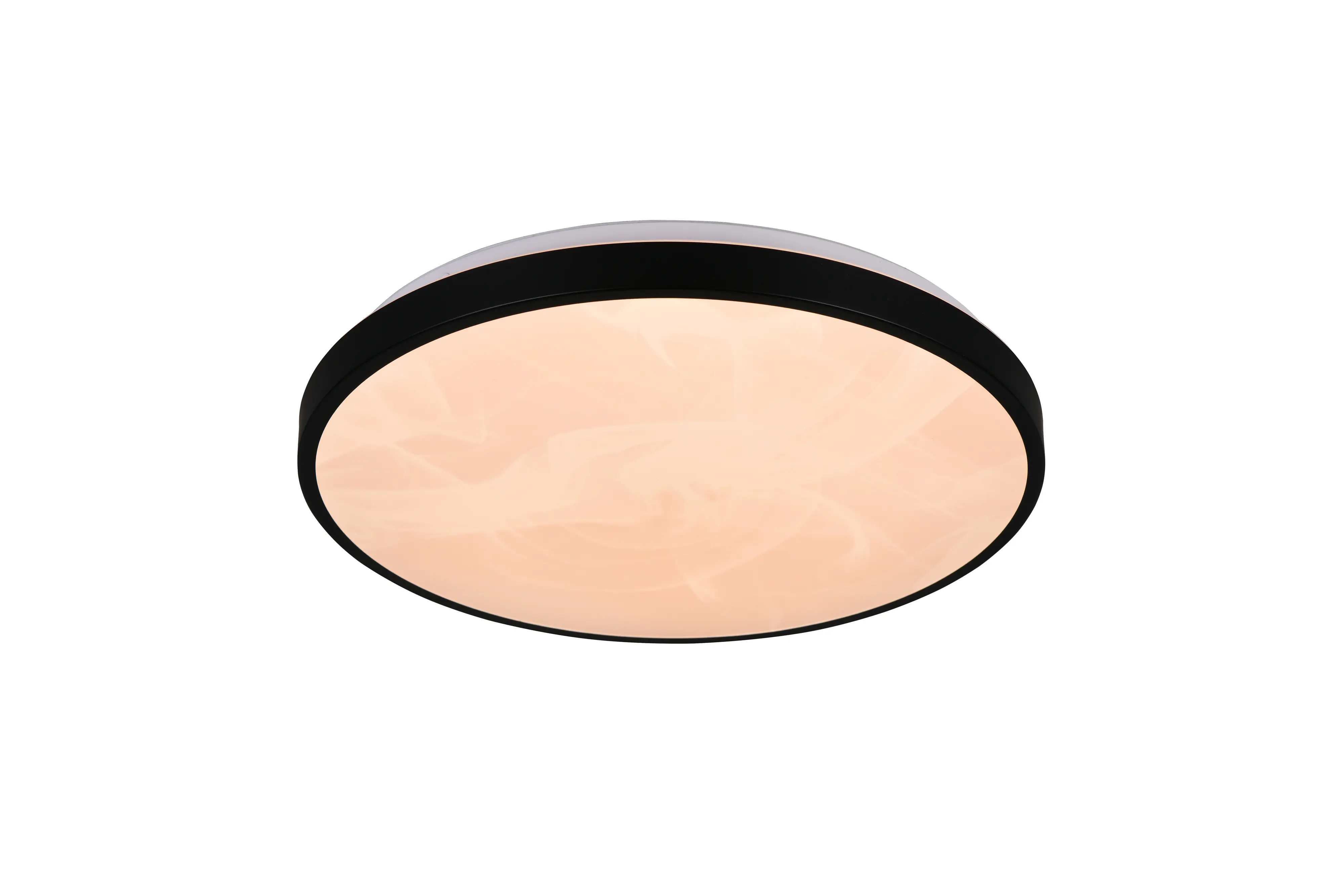 Trio LED-Deckenleuchte Fena Ø38,5 cm schwarz matt DIP-Switch