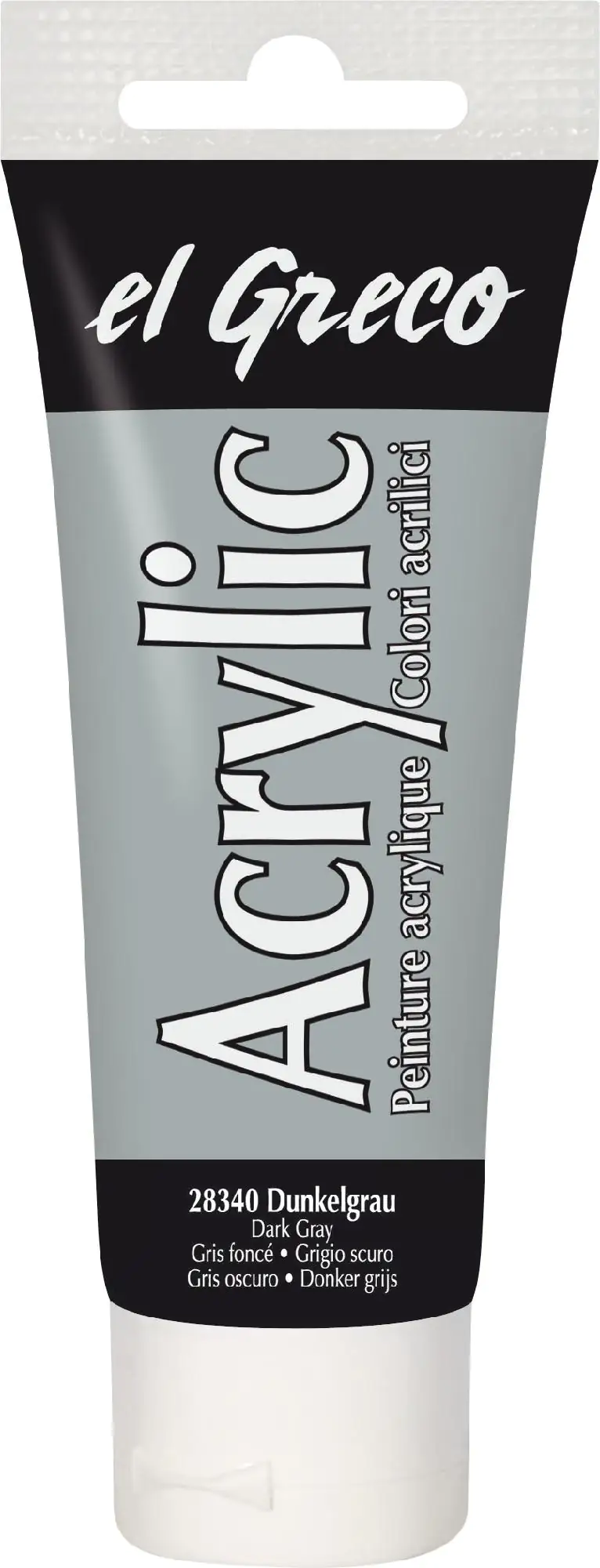 Kreul el Greco Acrylic Tube dunkelgrau 75 ml
