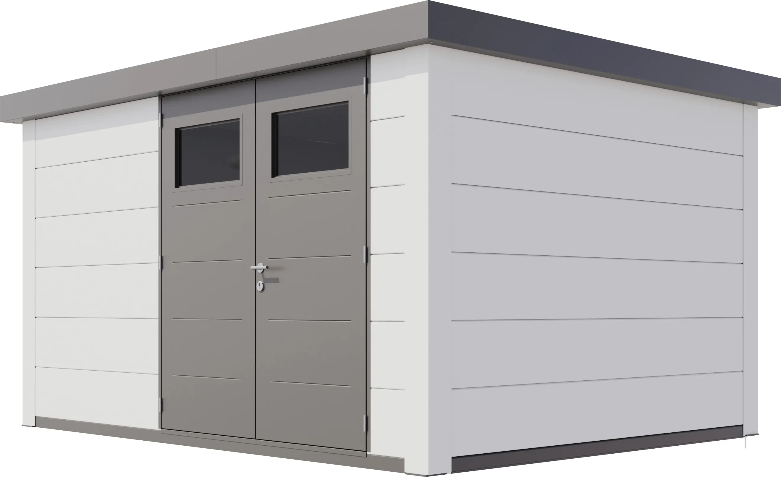 Telluria Gerätehaus Classico 3930 EW weiß 388 x 298 cm