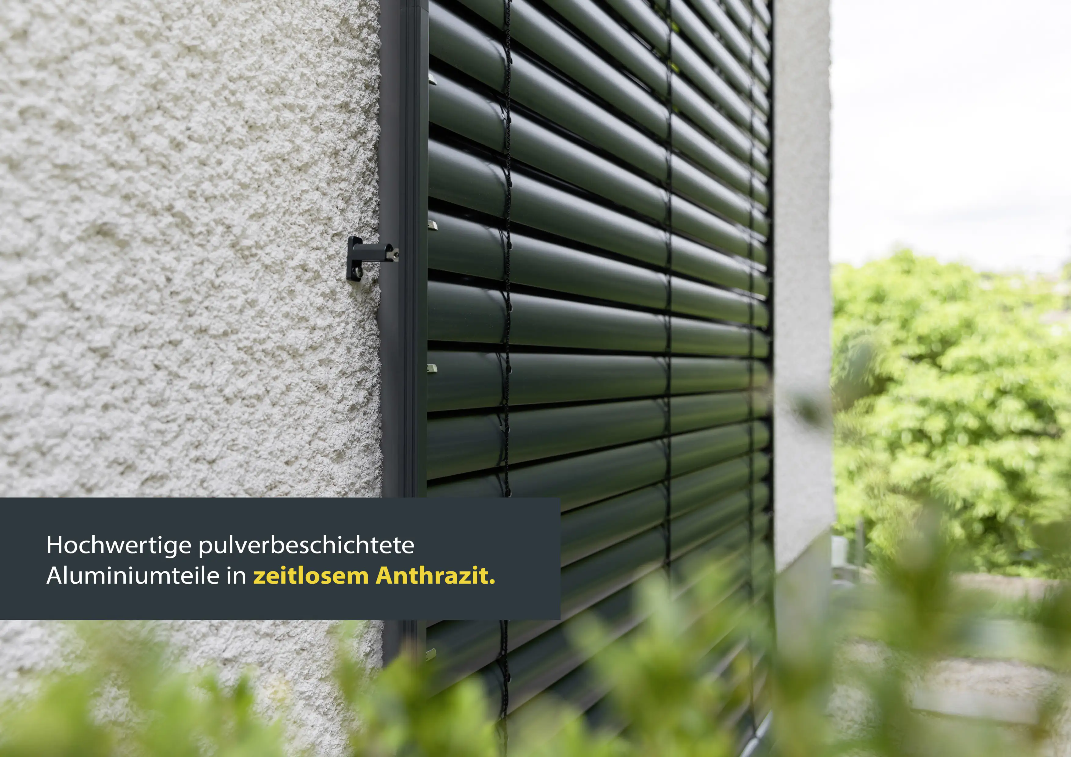 Schellenberg Raffstore Express, anthrazit 230 x 260 cm, Blende 30 cm
