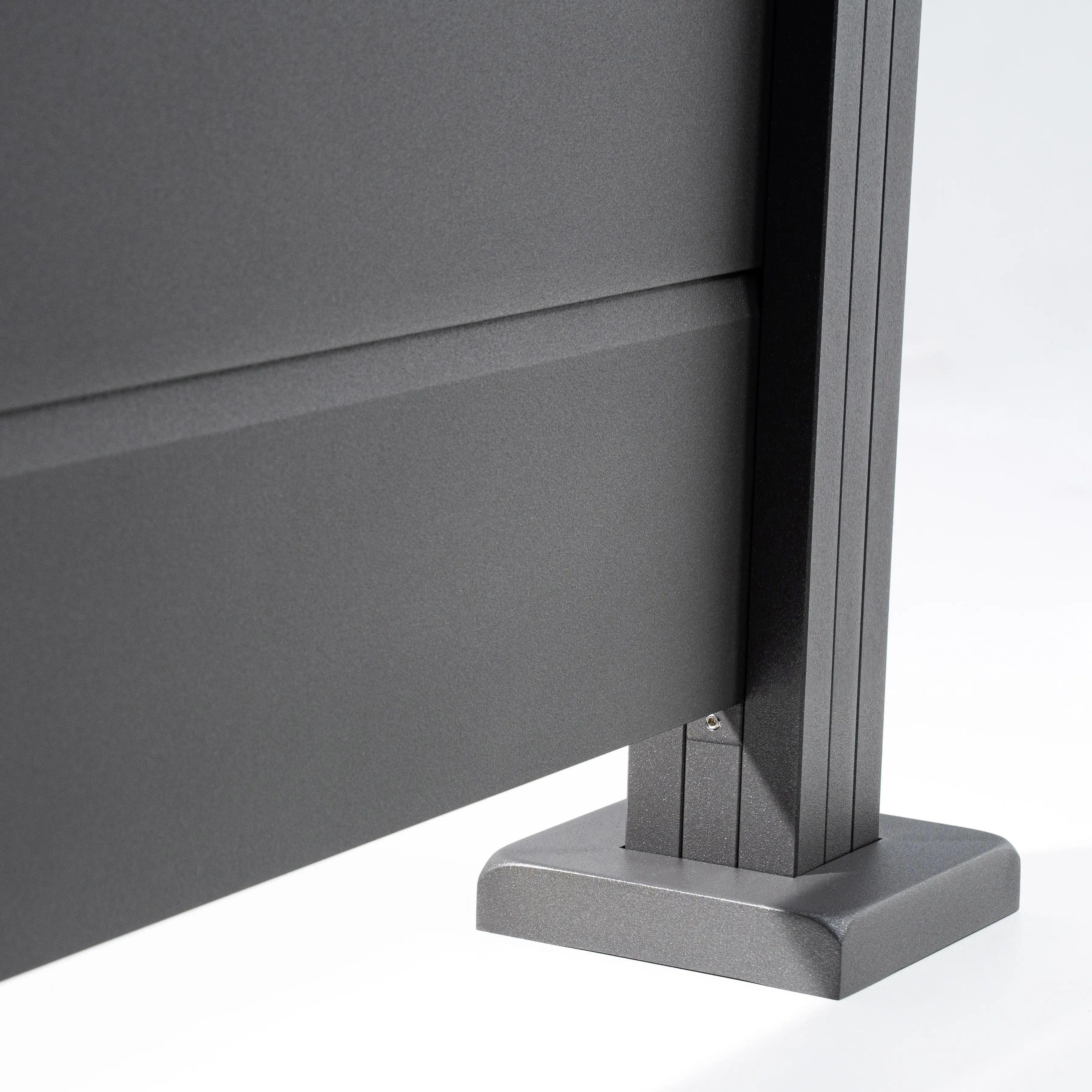 Ambiente Alu-Zaun Grundset Paneel 150 grau 187 x 124,2 cm 