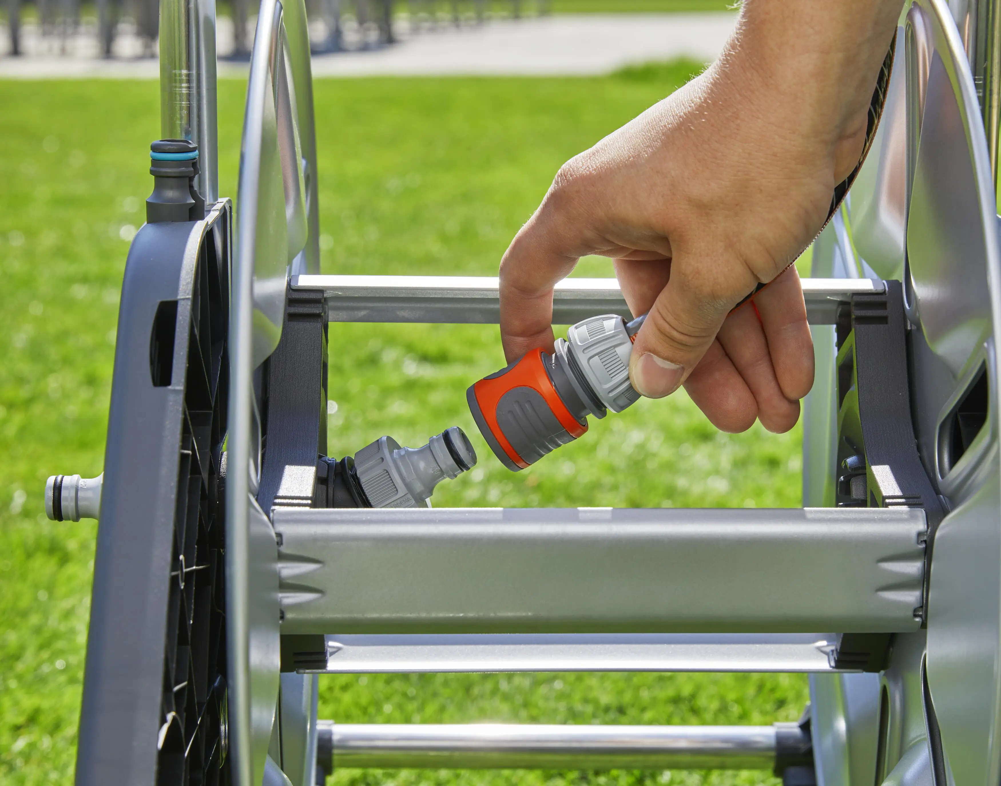 Gardena Schlauchwagen CleverRoll M Metall ohne Schlauch